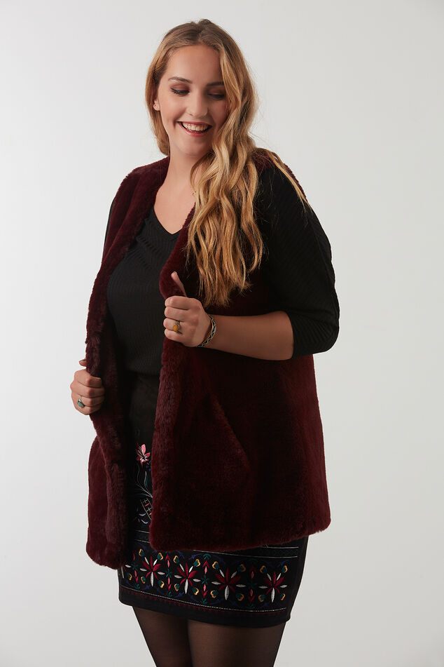 Gilet van imitatiebont image number 0