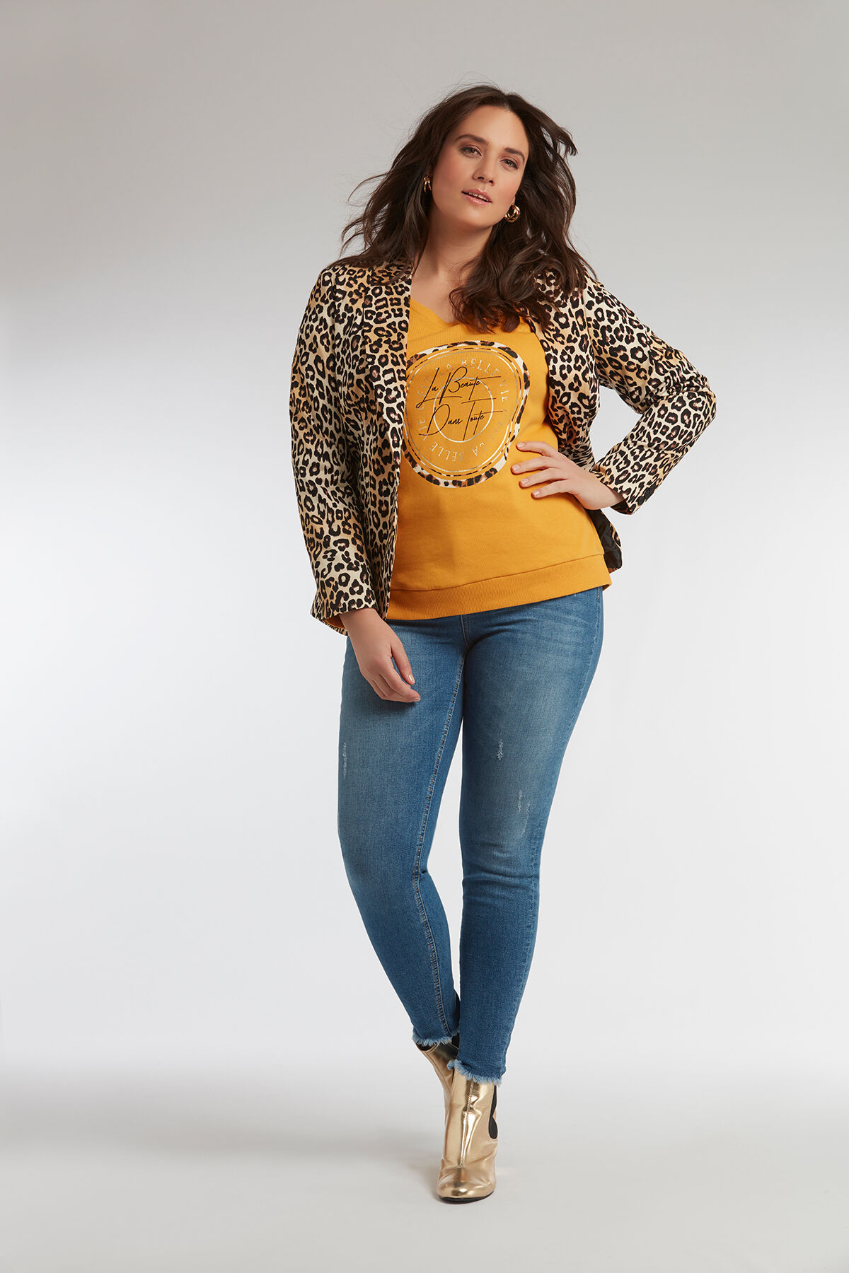 Blazer met dierenprint image number 4