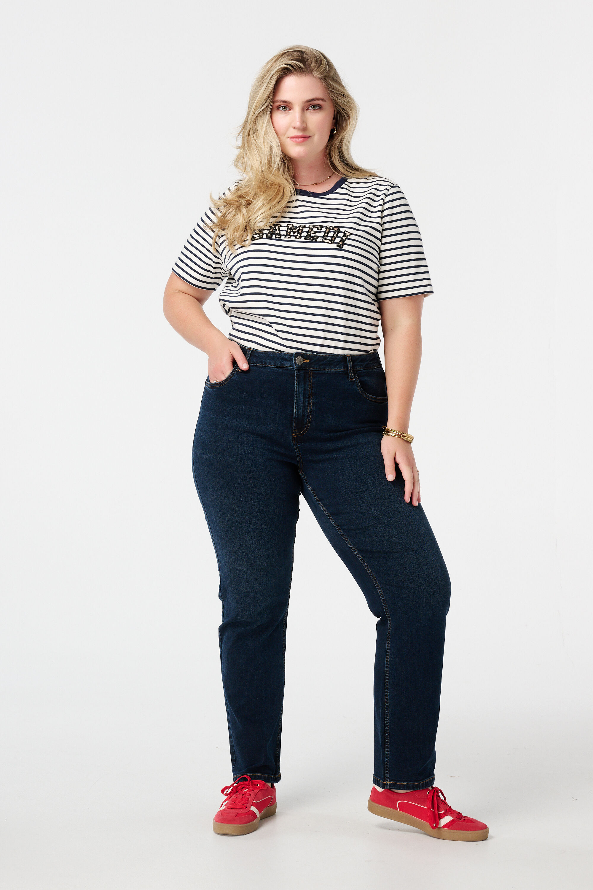 Slim leg jeans IRIS met stretch