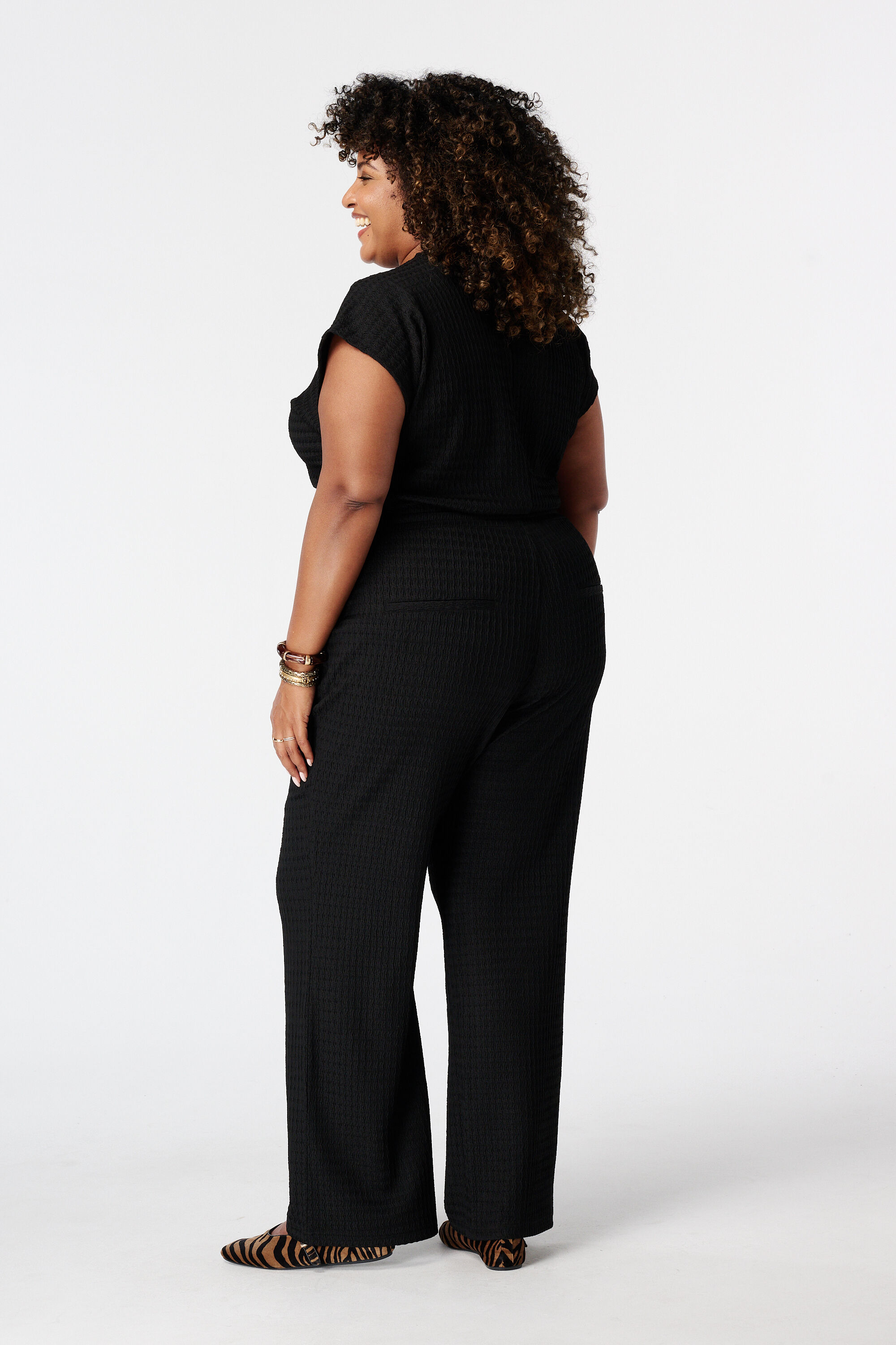 Broek met elastische taille image number 3