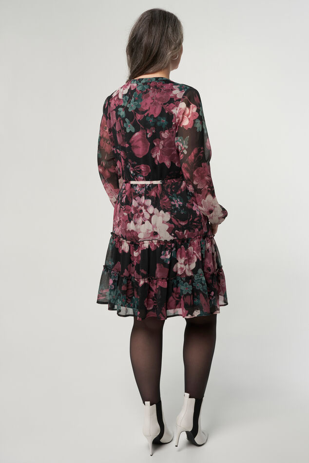 Midi jurk met bloemenprint image number 2