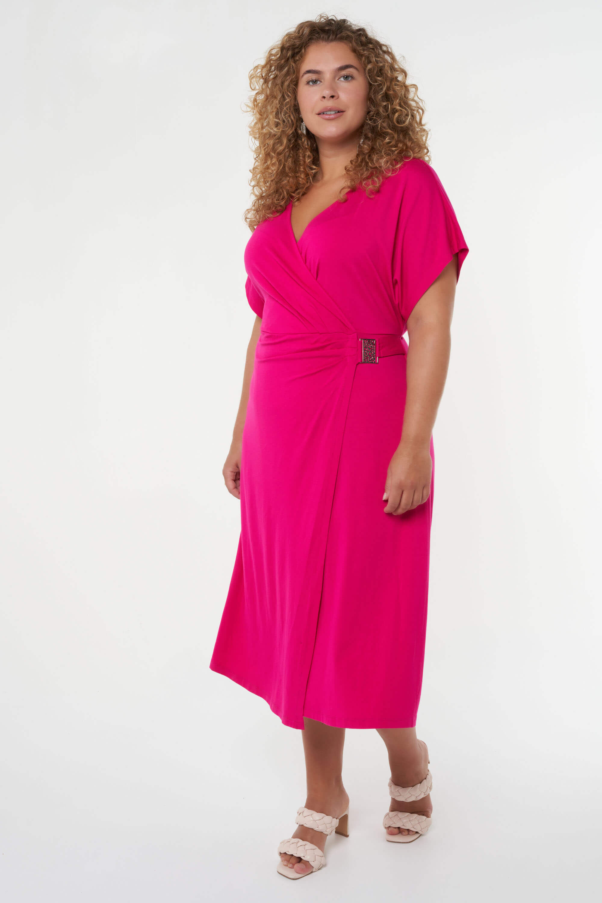 Maxi overslag jurk image number 6