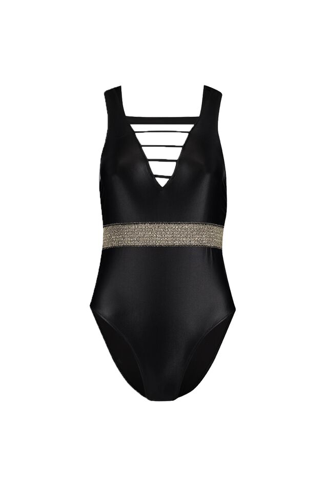 Sapph badpak met gouden band - Beautycurve  image number 0