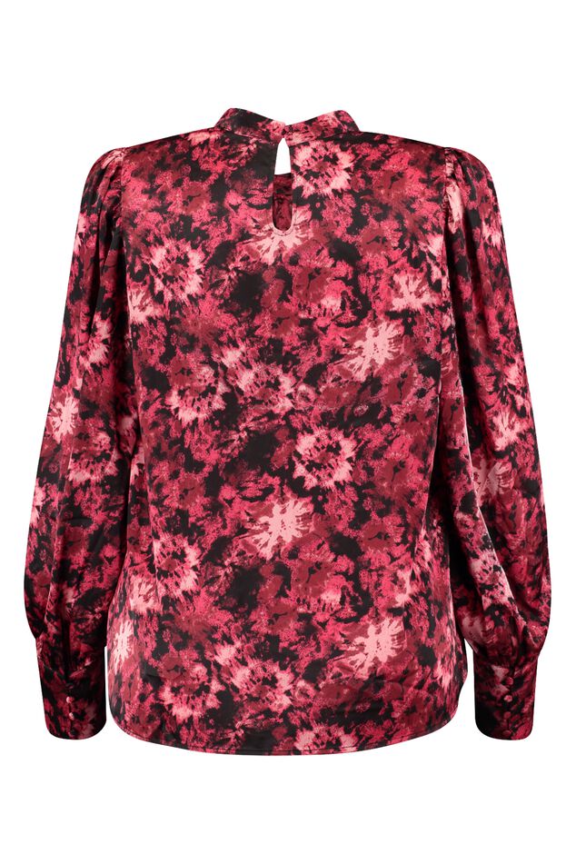 Satijnen blouse met print image number 3