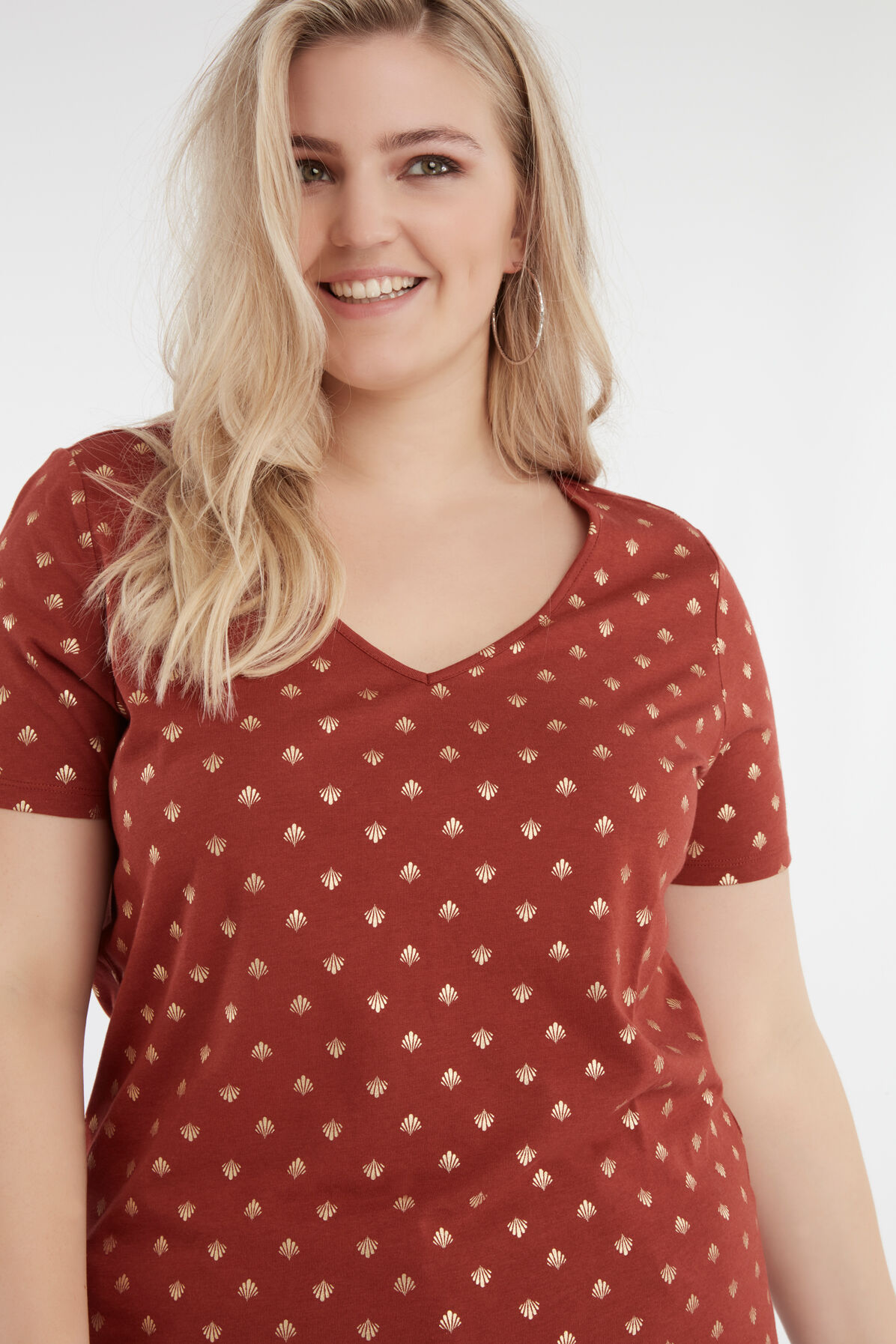 T-shirt met foil print image number 0