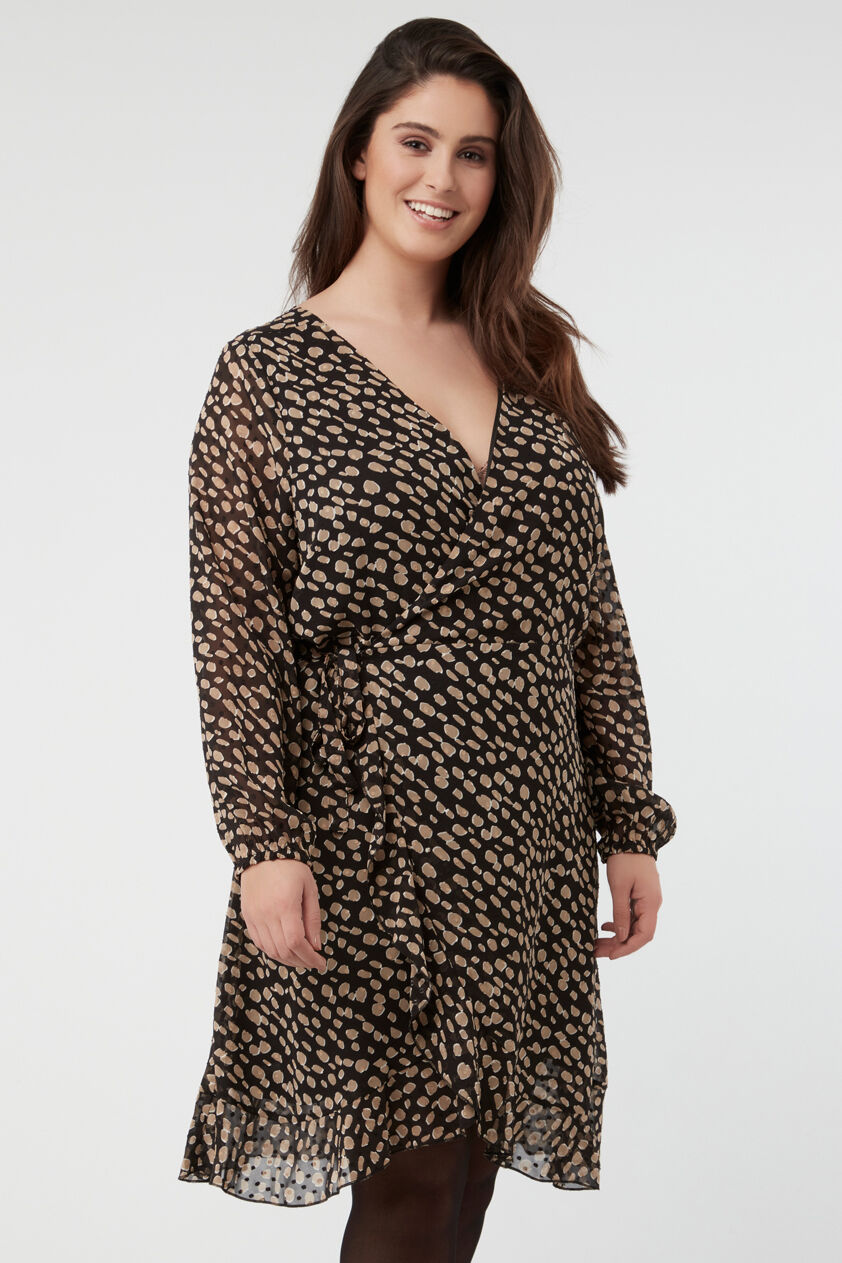 Overslagjurk met print image number 5