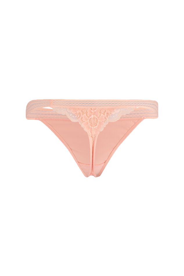 String met mesh en kant - Sunset image number 1