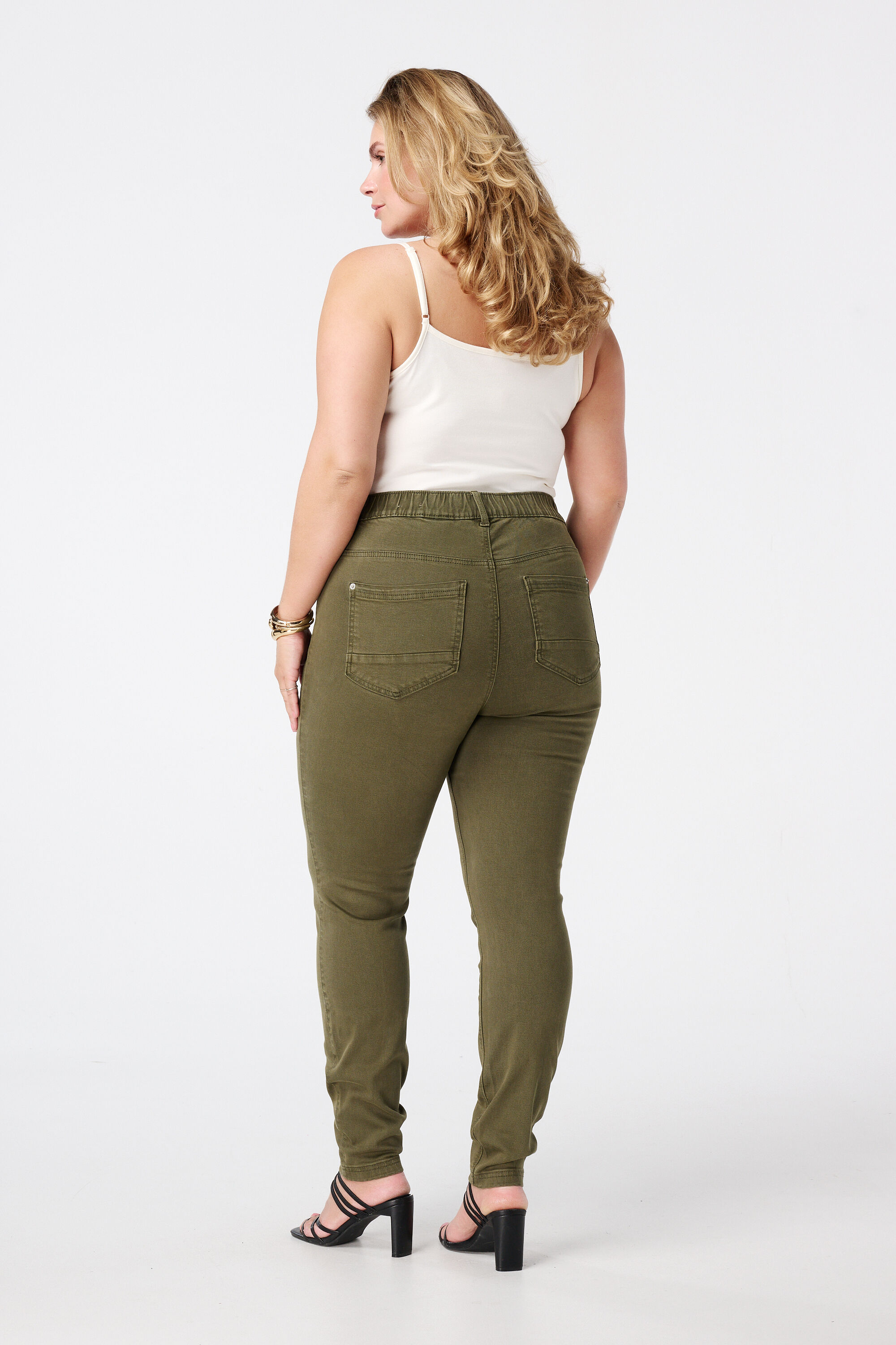 Tregging met denim look image number 3