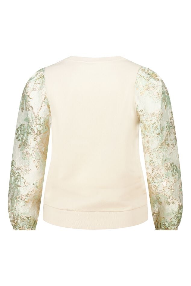 Sweater met print op de mouwen image number 2