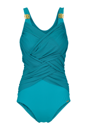 Badpak met plooien - Margaritha