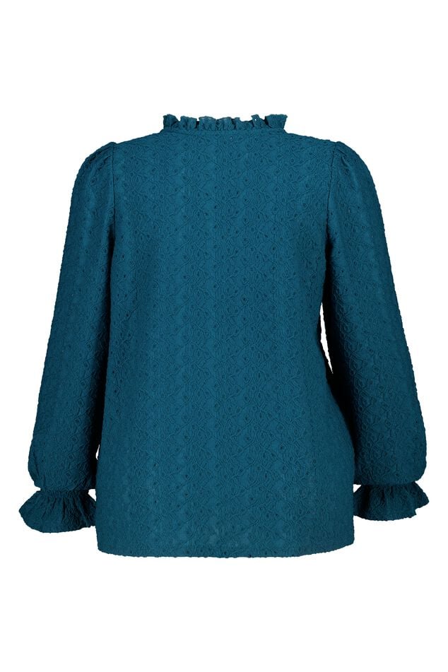 Top met broderie image number 2