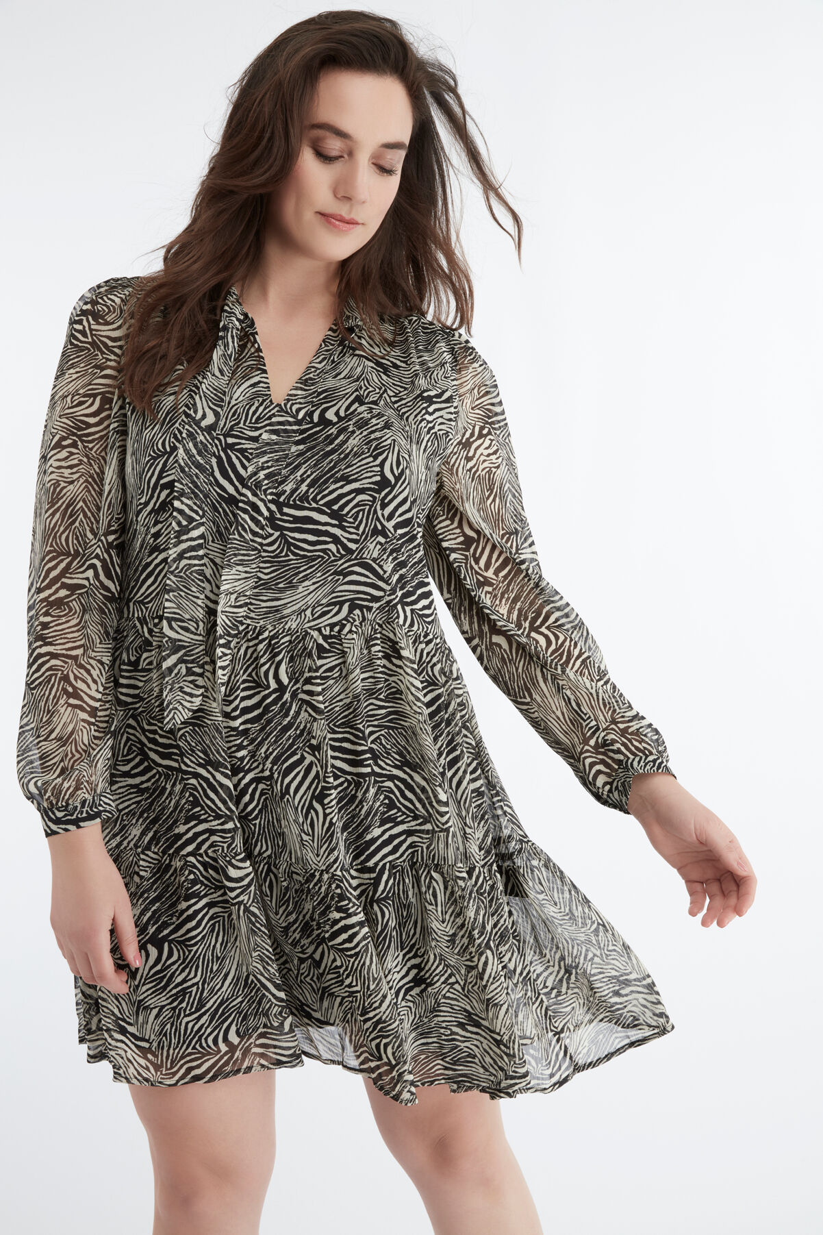 Jurk met zebra print image number 5