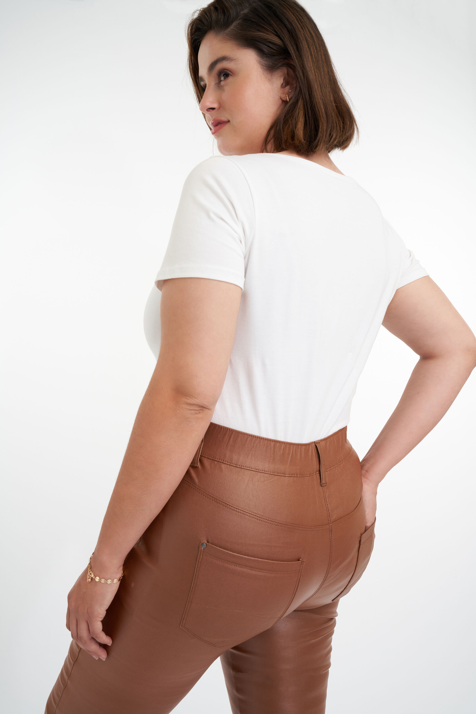 Slim fit 32 inch tregging POPPY  image number 6