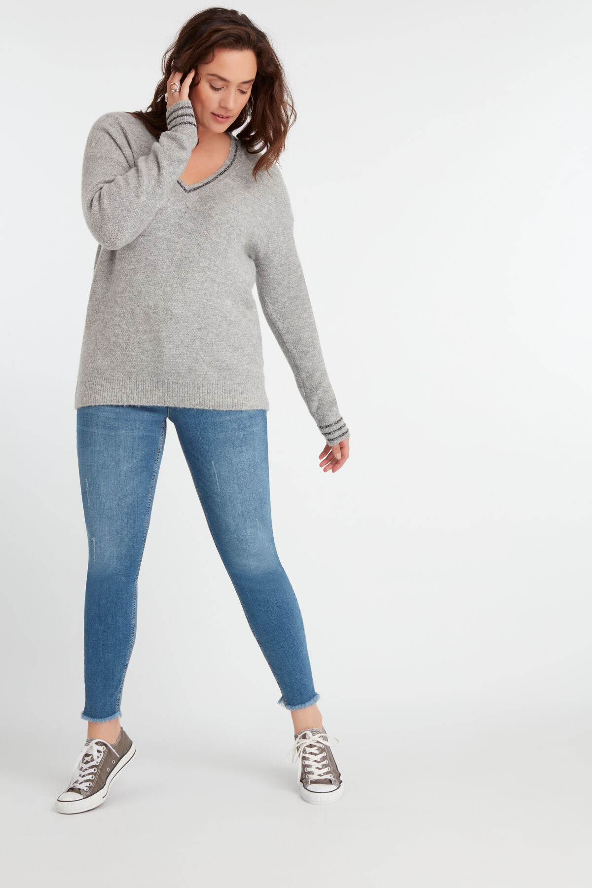 Super skinny CHERRY met riem image number 4