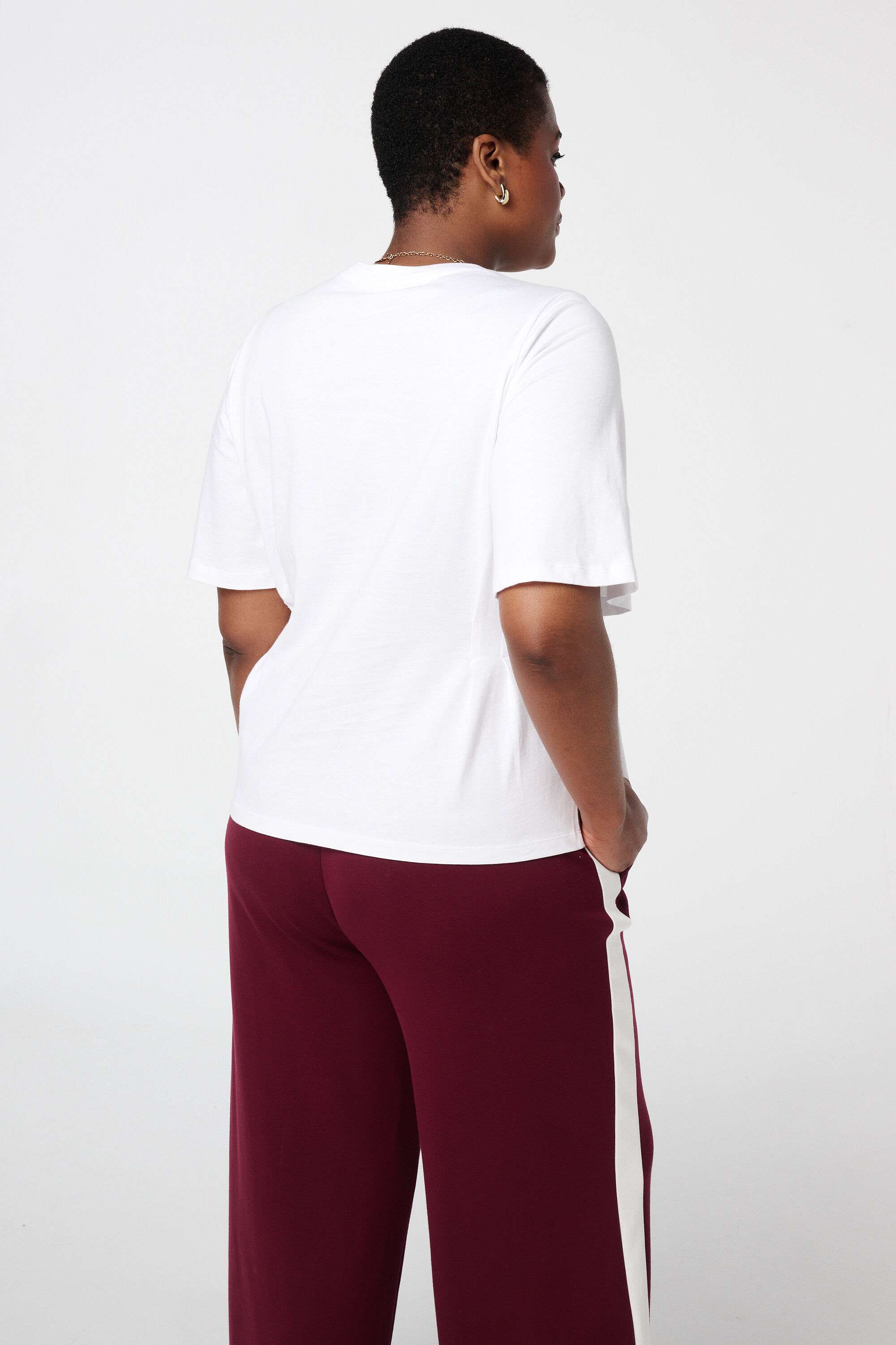 Getailleerde top met plooidetail en deelnaden image number 3