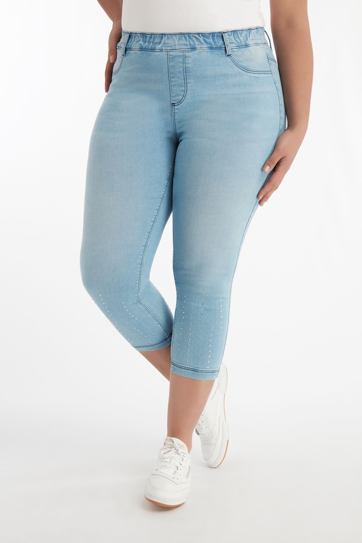 Cropped tregging POPPY met strass steentjes image number 3