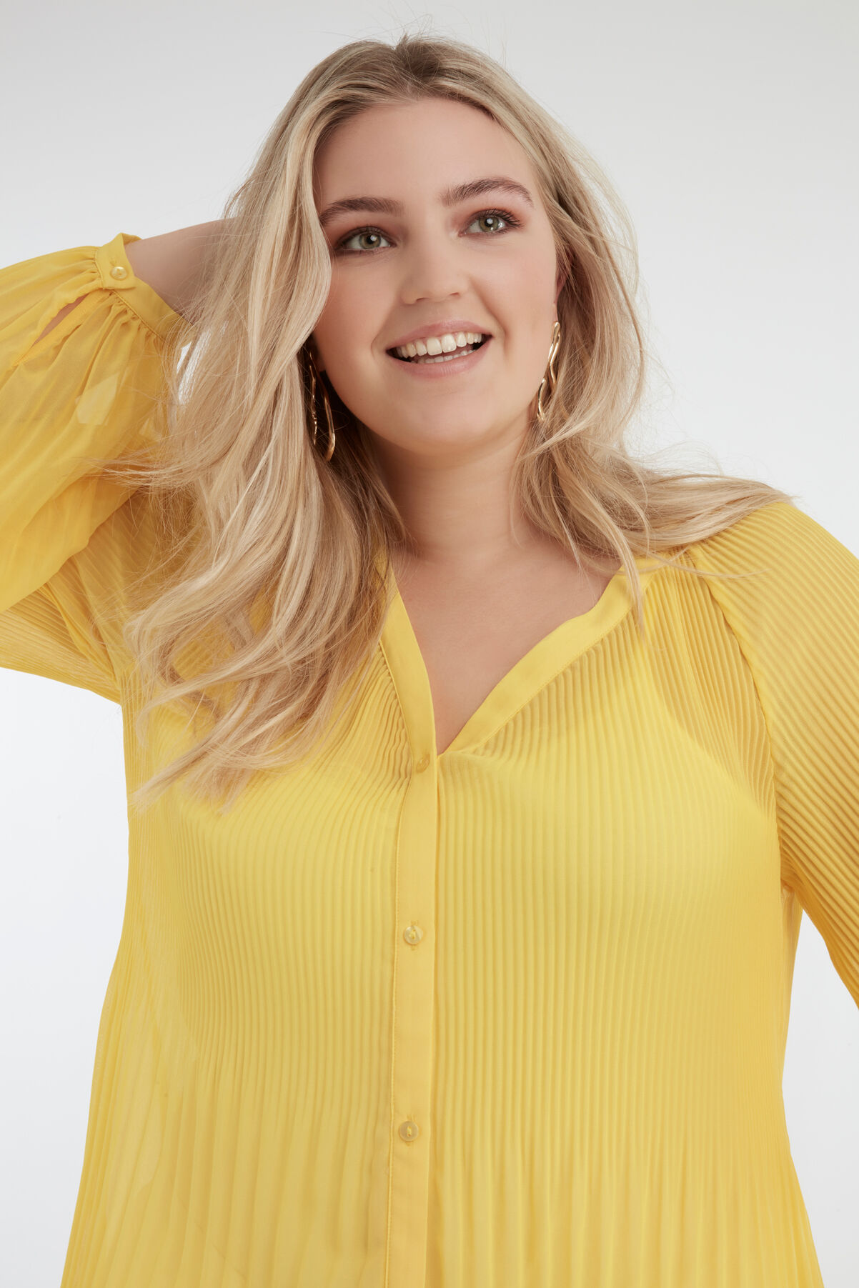 Gele Pliss&eacute; blouse image number 6