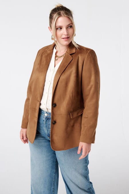 Blazer in suède look Blazer in suède look
