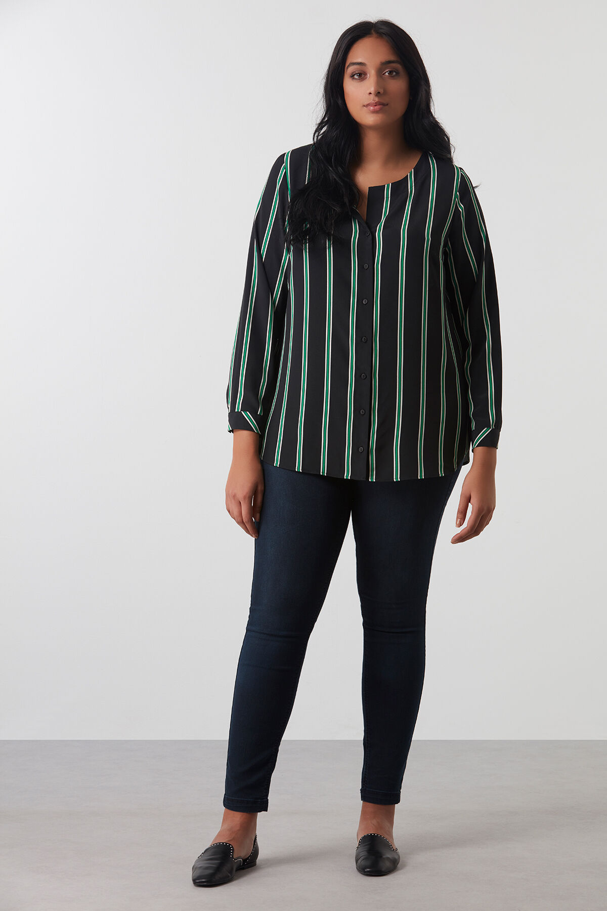 Gestreepte blouse image number 3