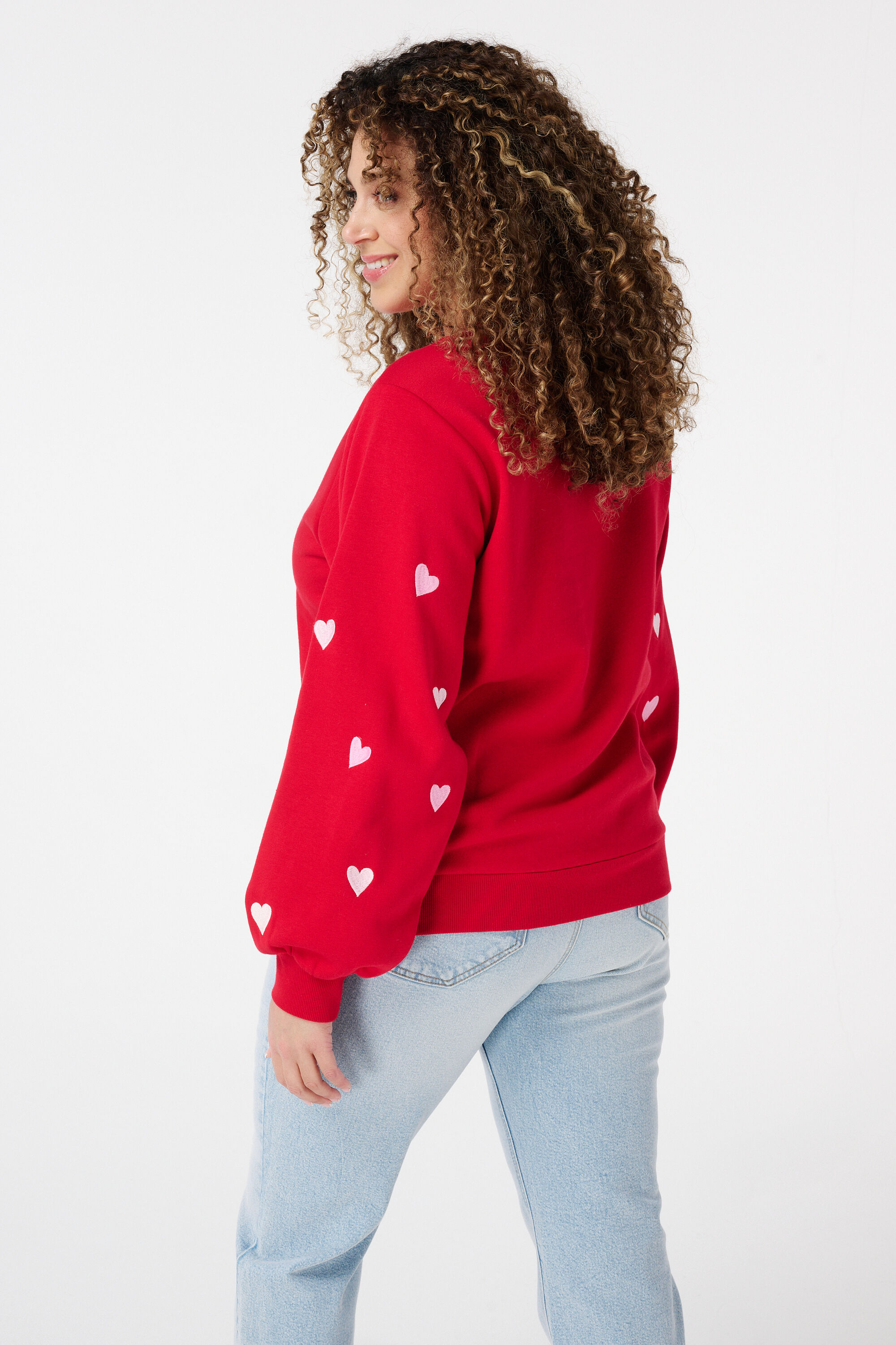 Trui met hartjes mouwen image number 3