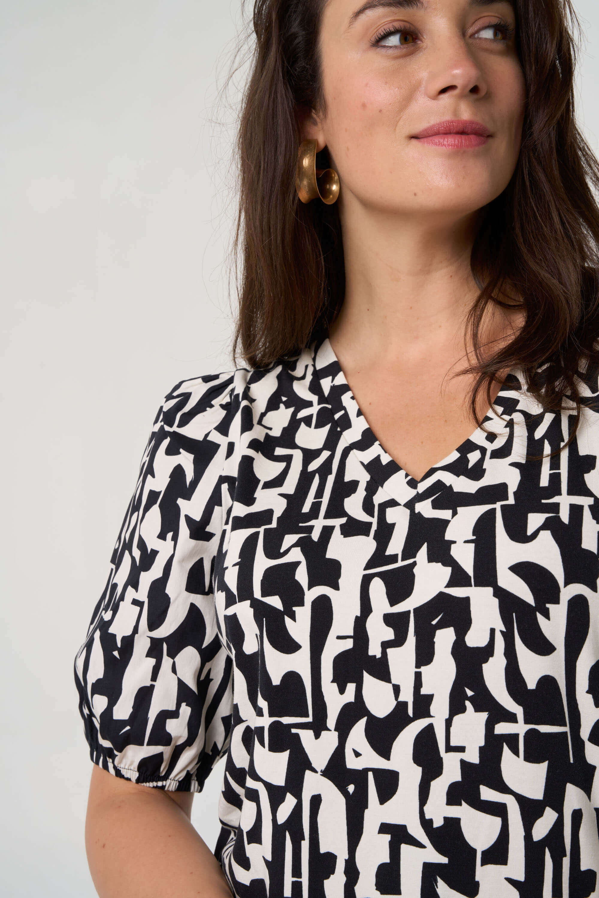 Top met pofmouwtjes image number 5