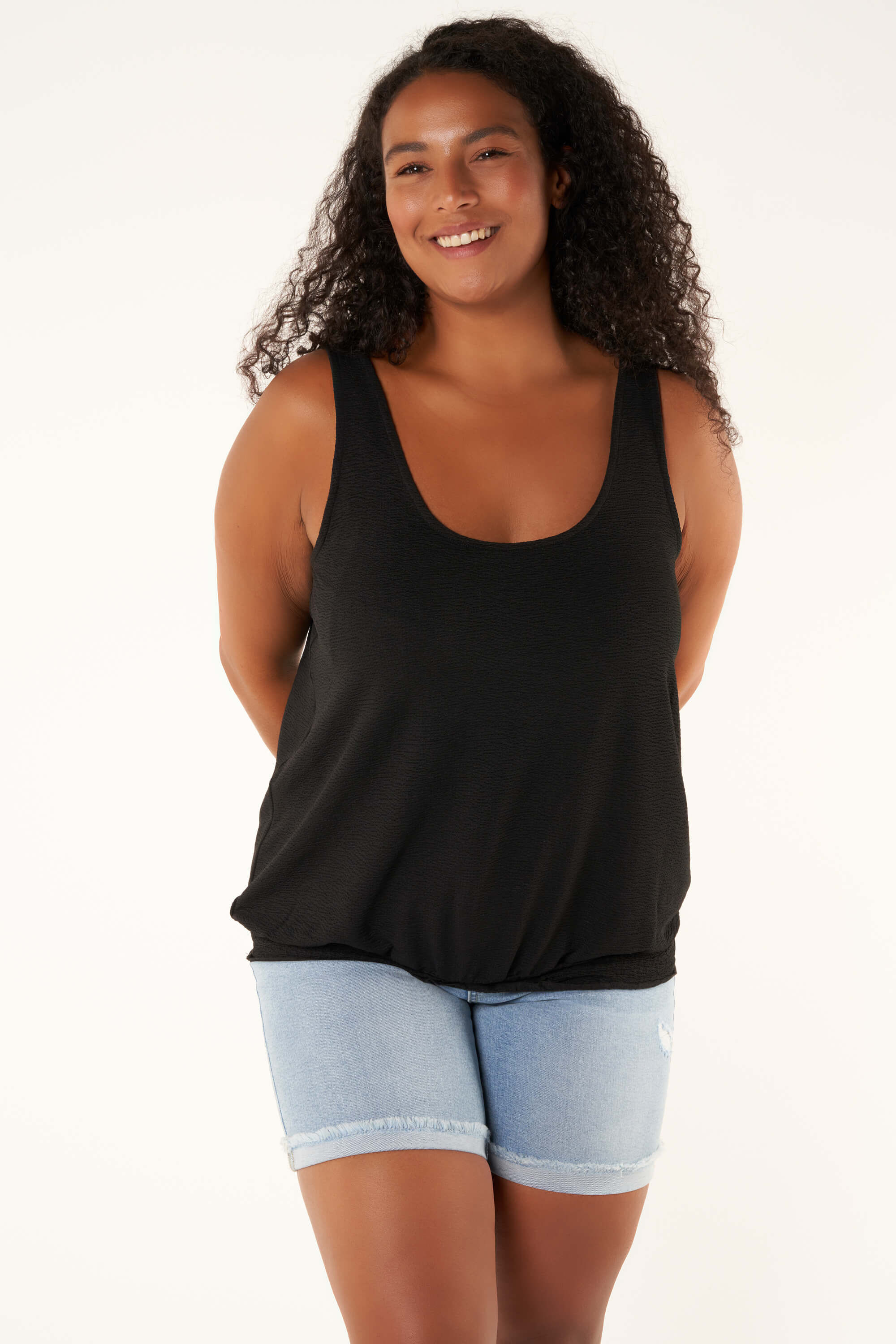 Dames Singlet top met ballon effect MS Mode