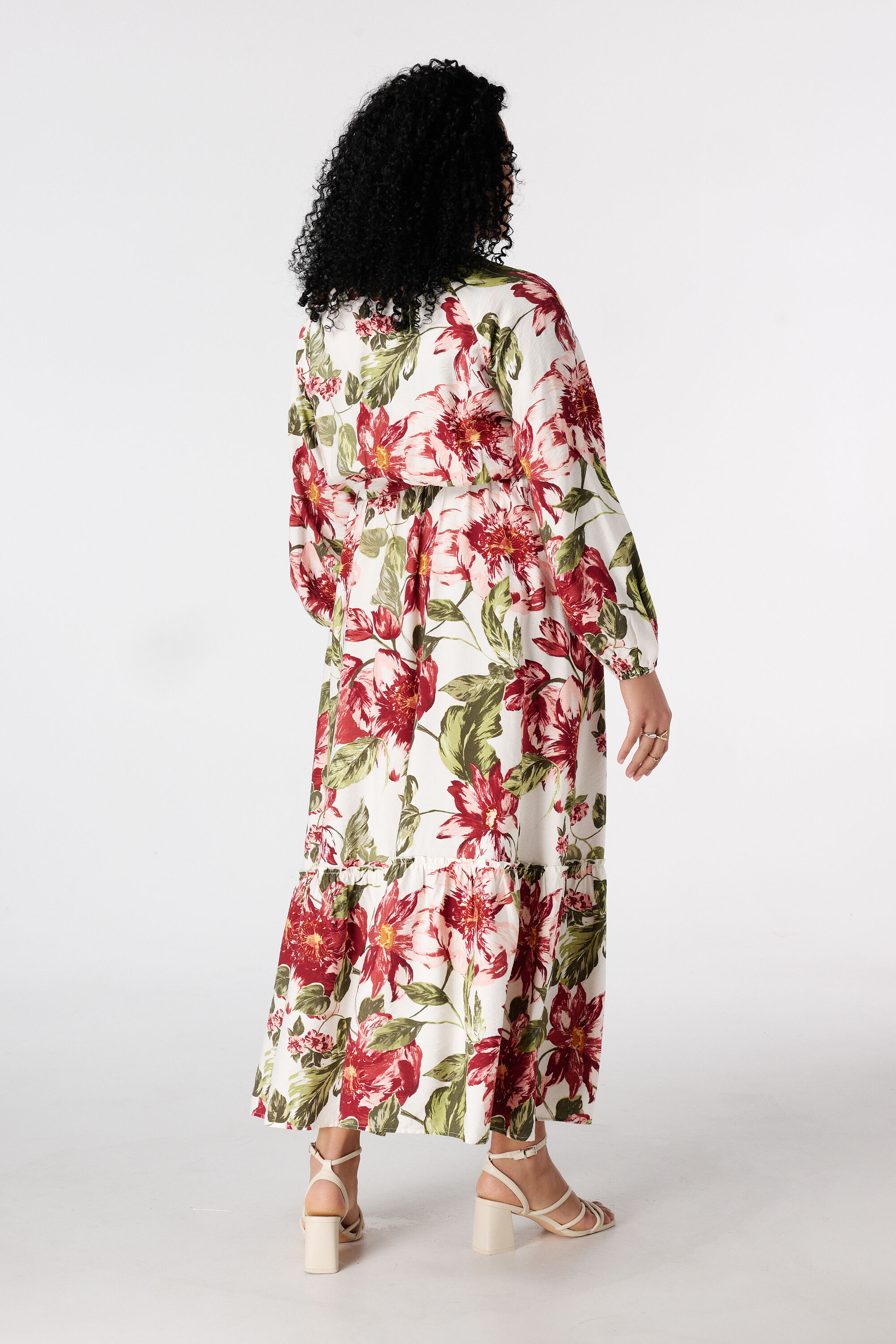 Maxi jurk met bloemenprint image number 3