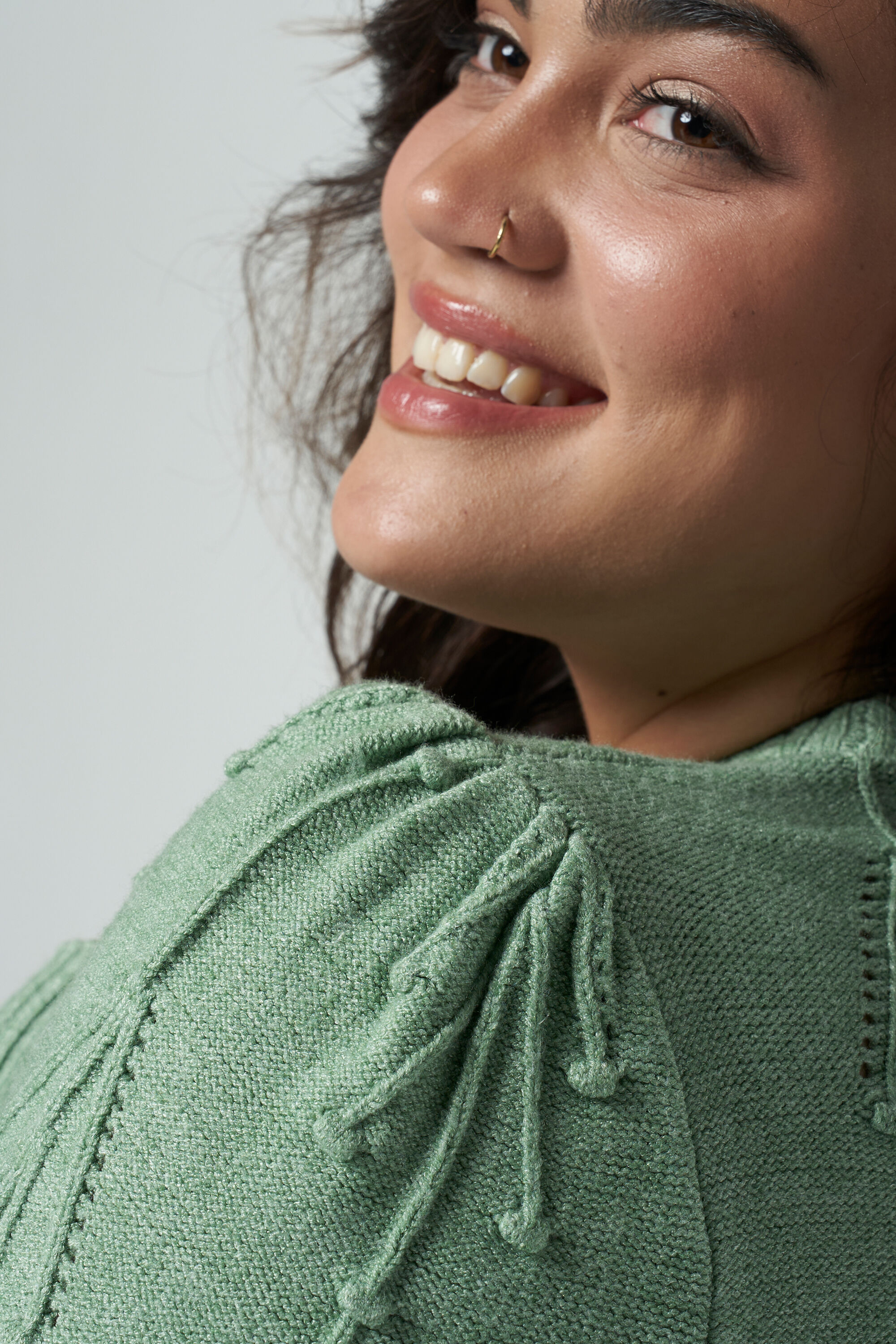 Trui met opengewerkte structuur image number 4