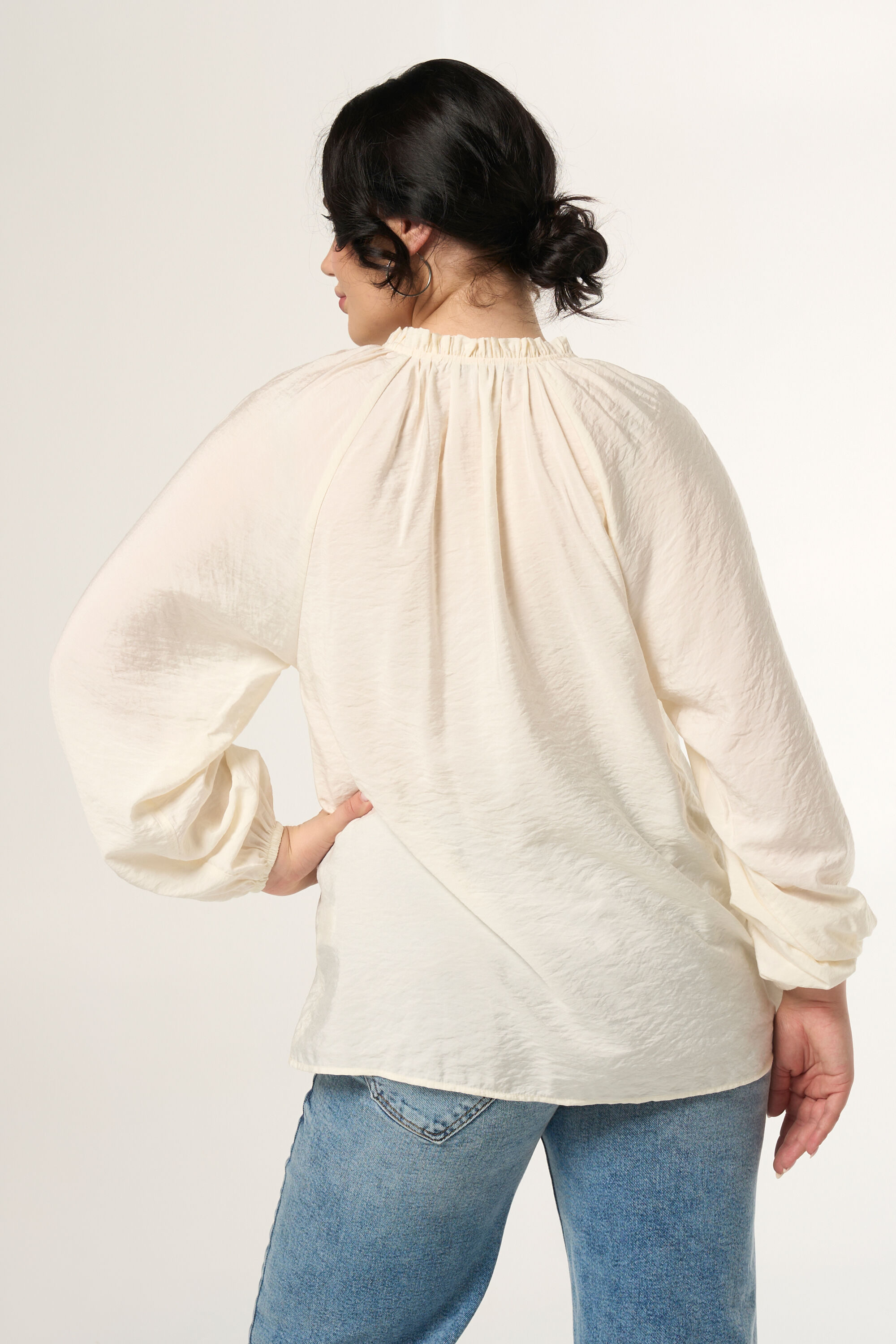 Blouse met v-hals image number 3
