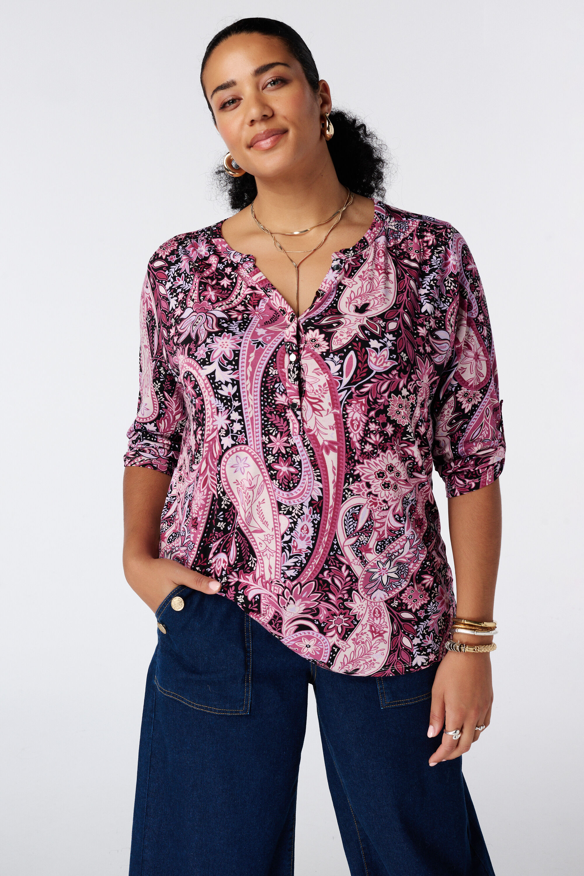 Top met print