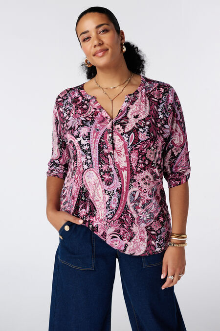 Top met print