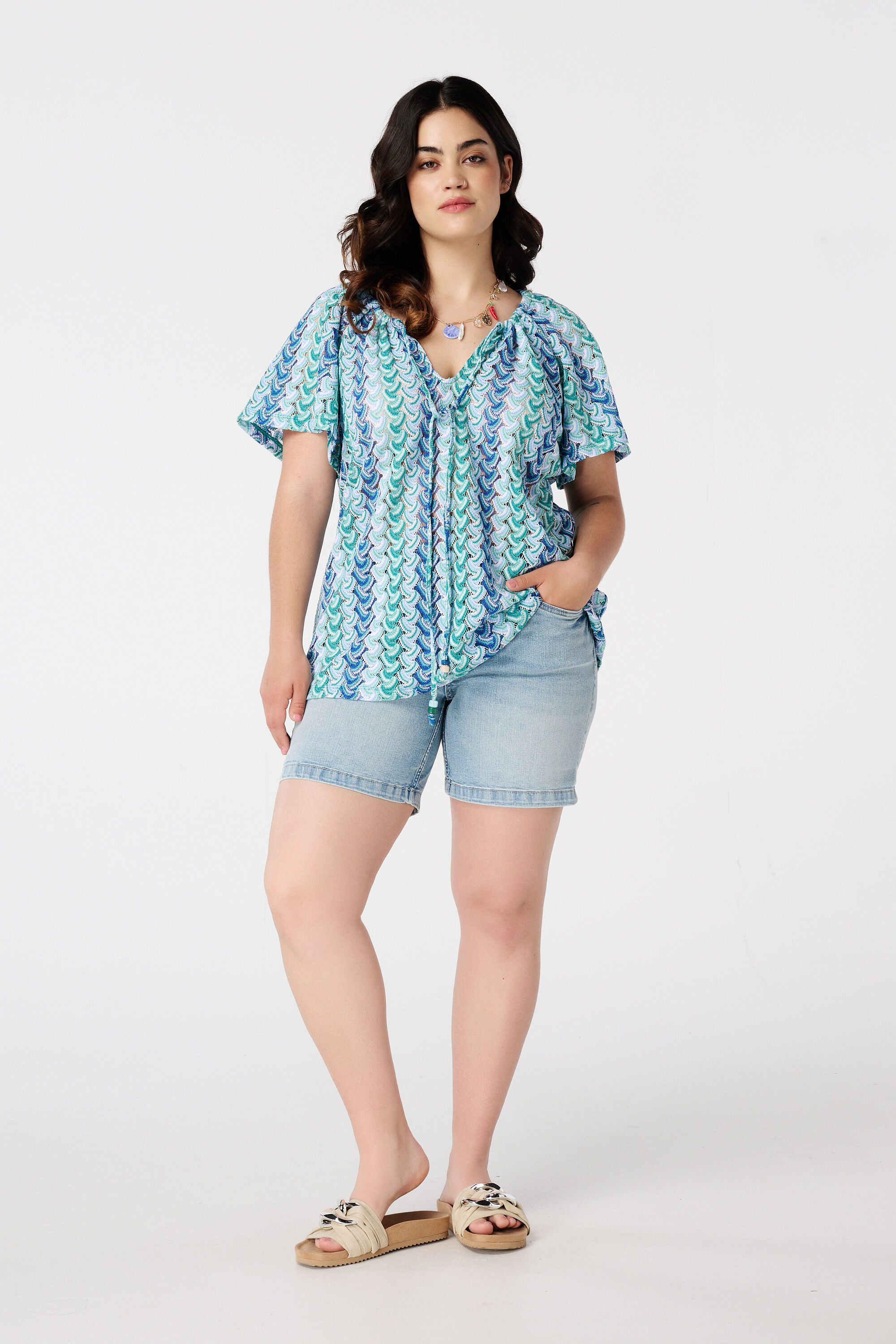 Top met gebreide look image number 5