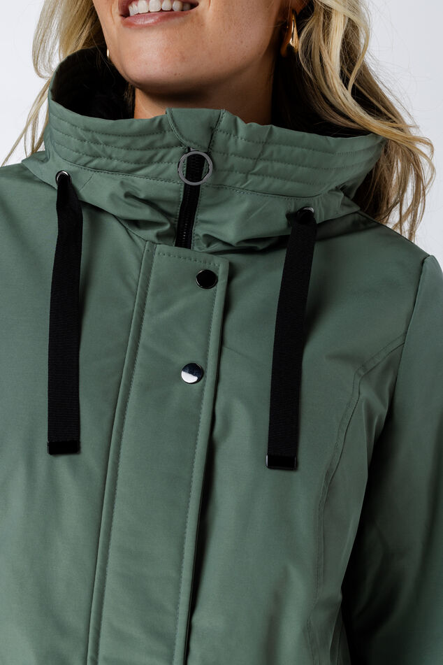 Water afstotende jas met capuchon image number 4