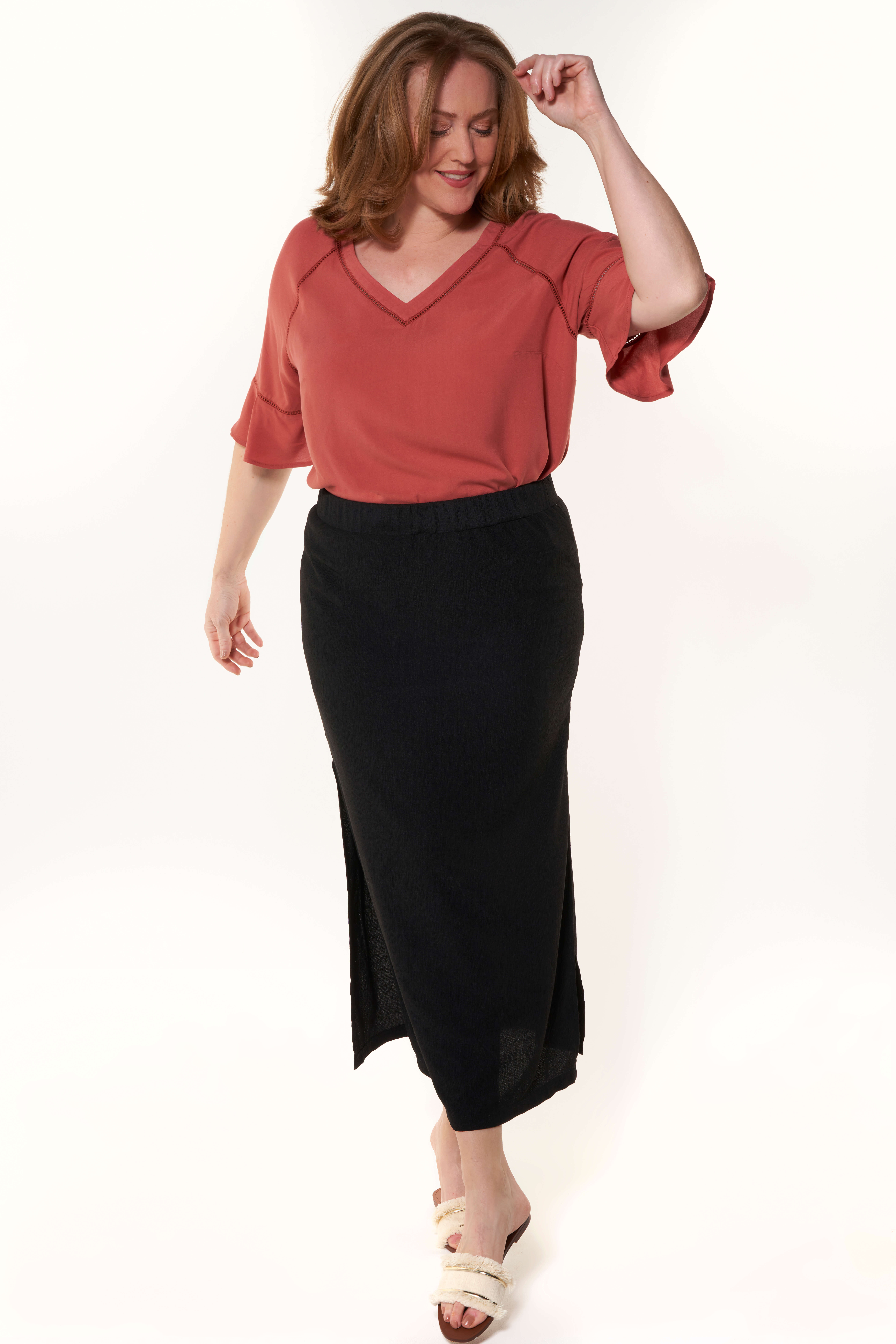 Rok met split dames outlet