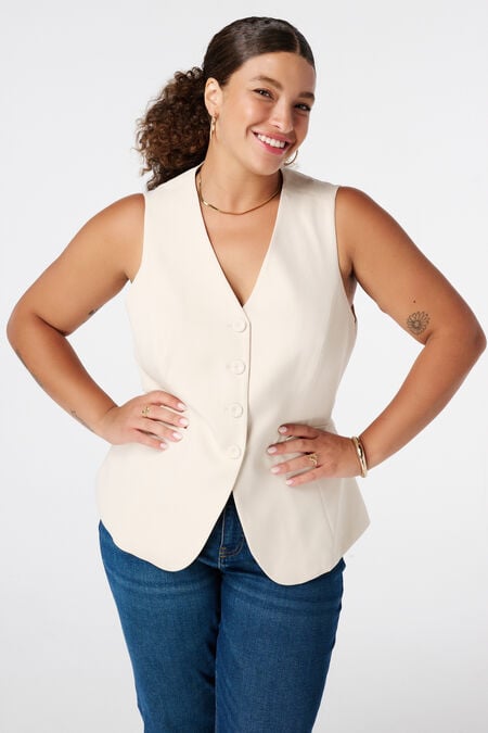 Gilet met knoopsluiting Gilet met knoopsluiting