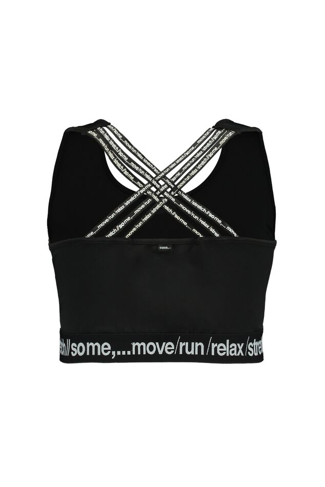 Korte sporttop met kruisbandjes image number 2