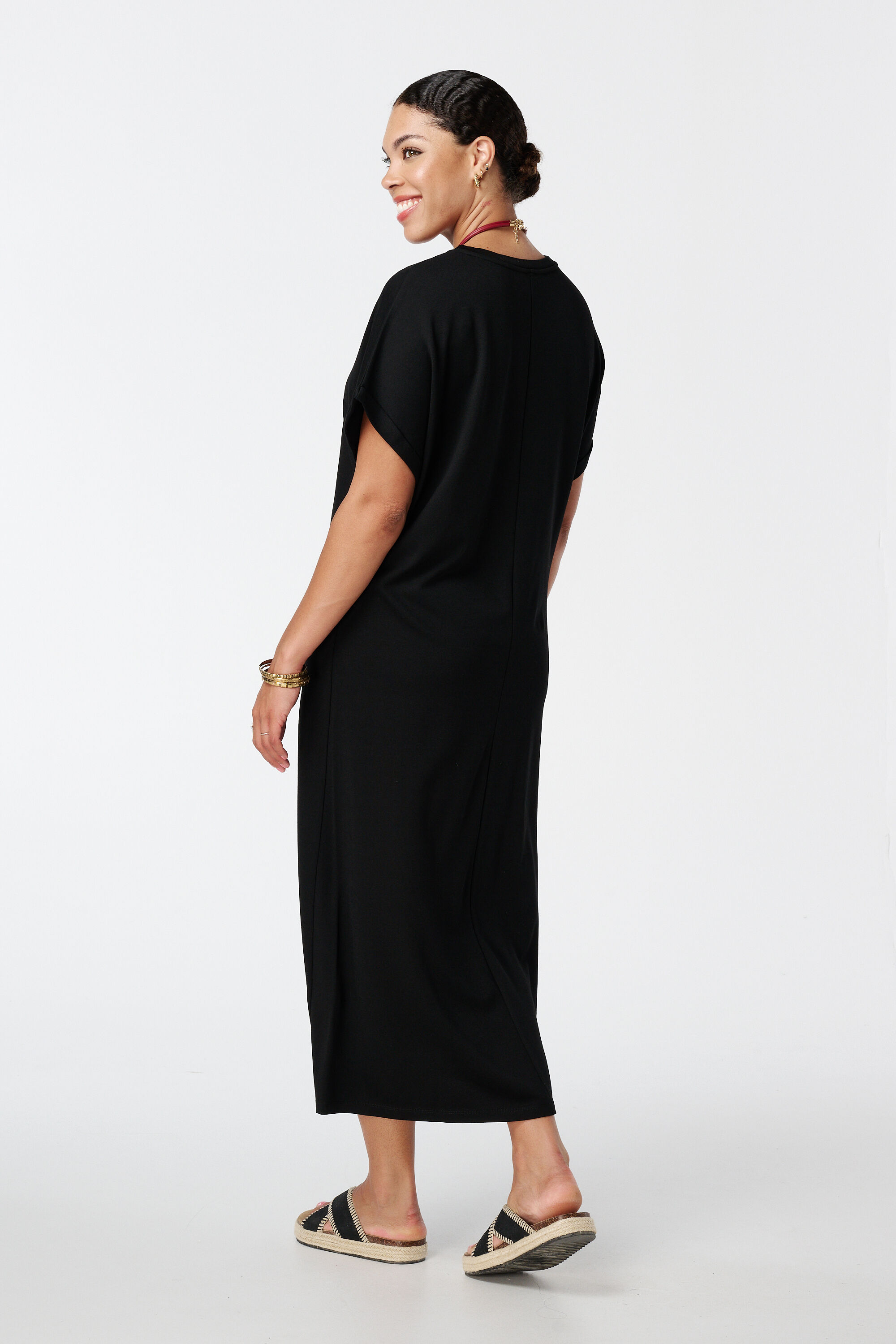 Maxi jurk met stretch image number 3