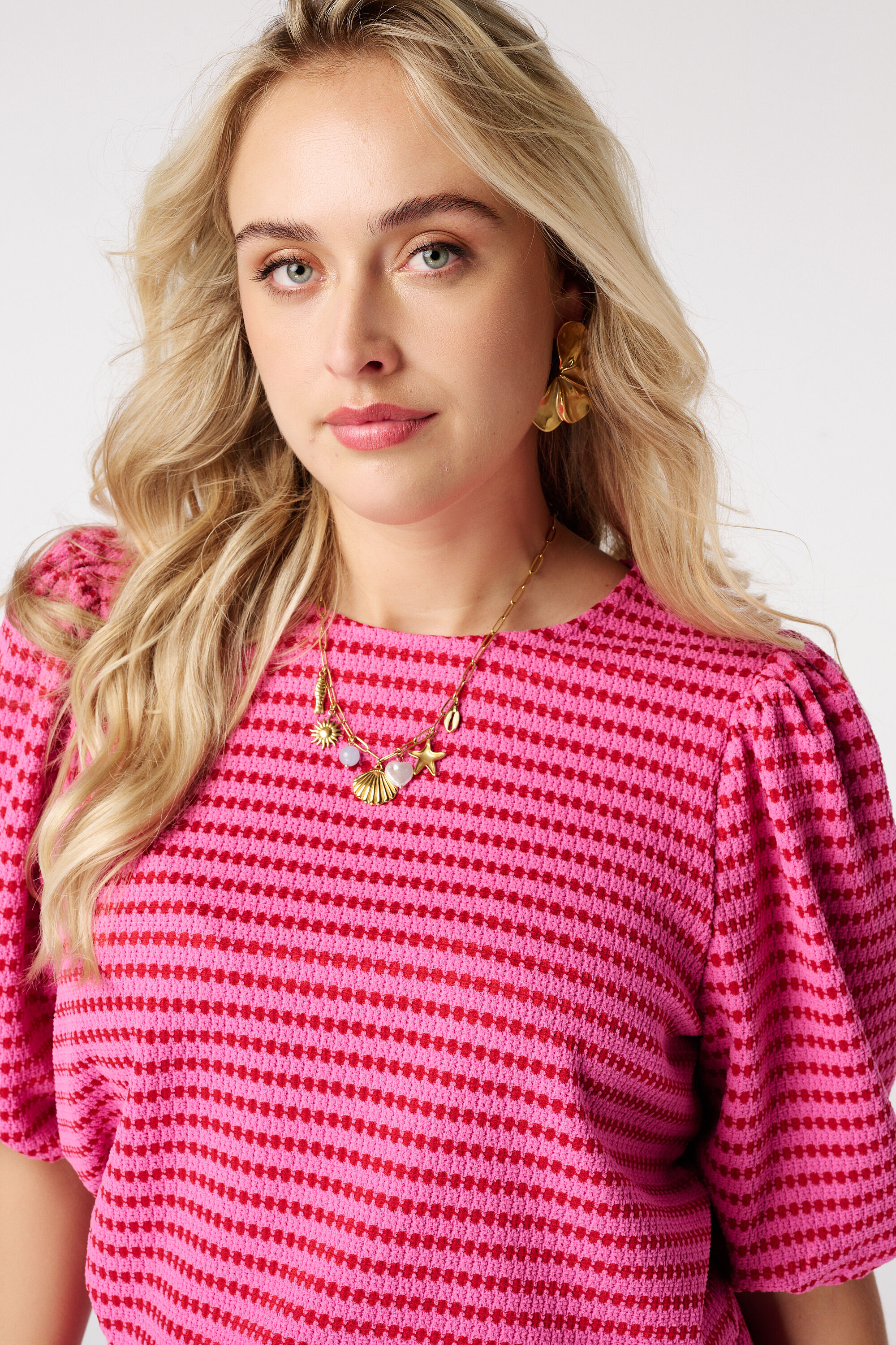 Zomerse schakel ketting met bedels image number 0