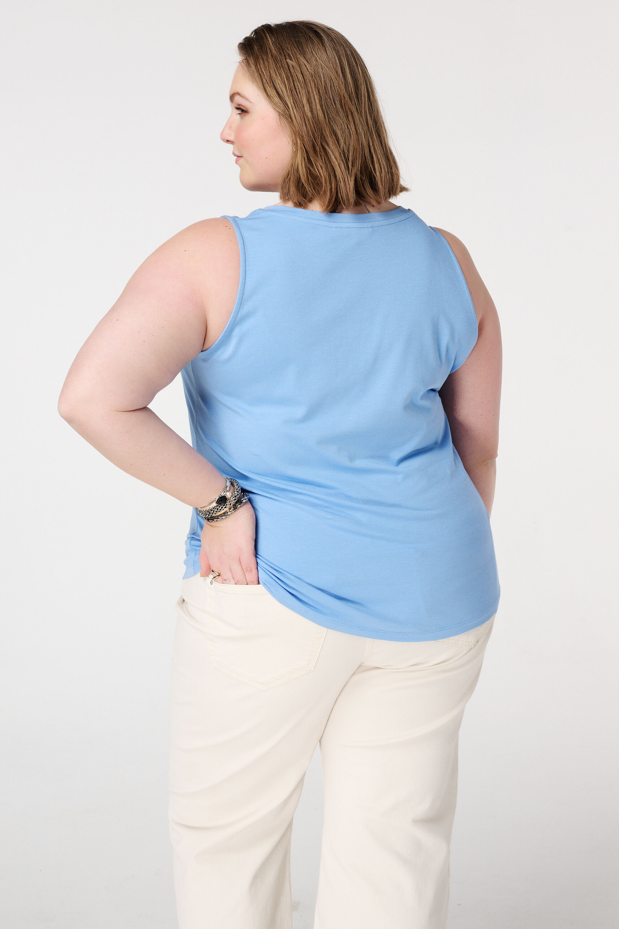 Singlet met v-hals image number 3