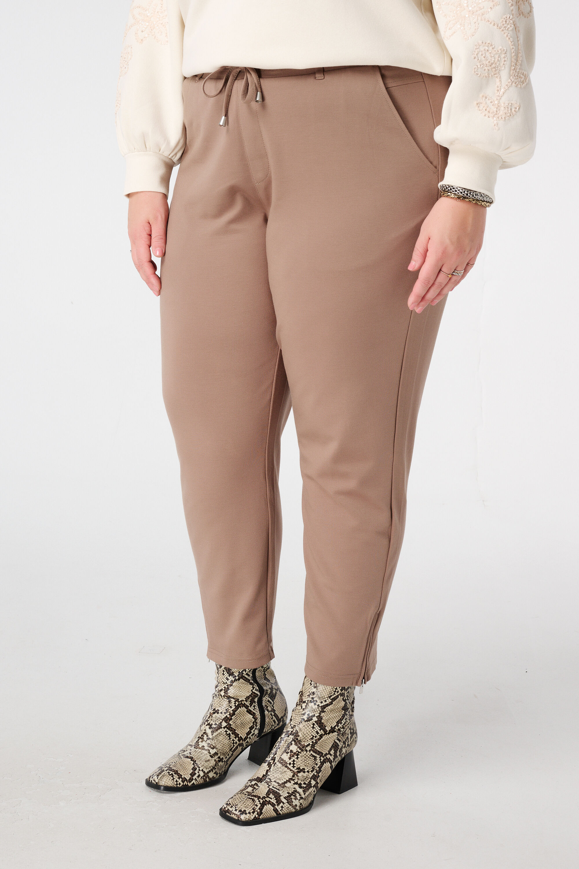 Broek met elastische tailleband image number 5