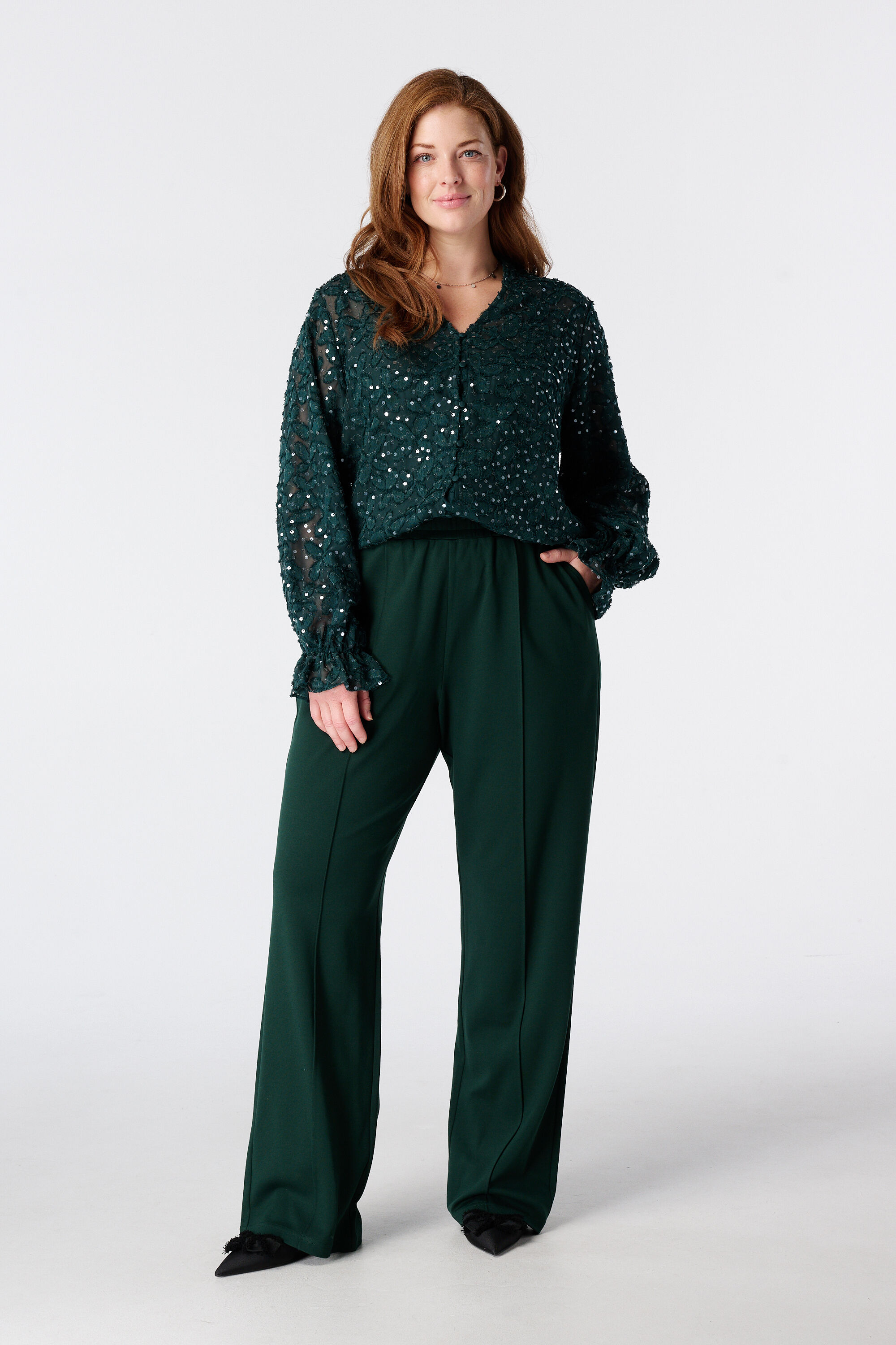Wide leg pantalon