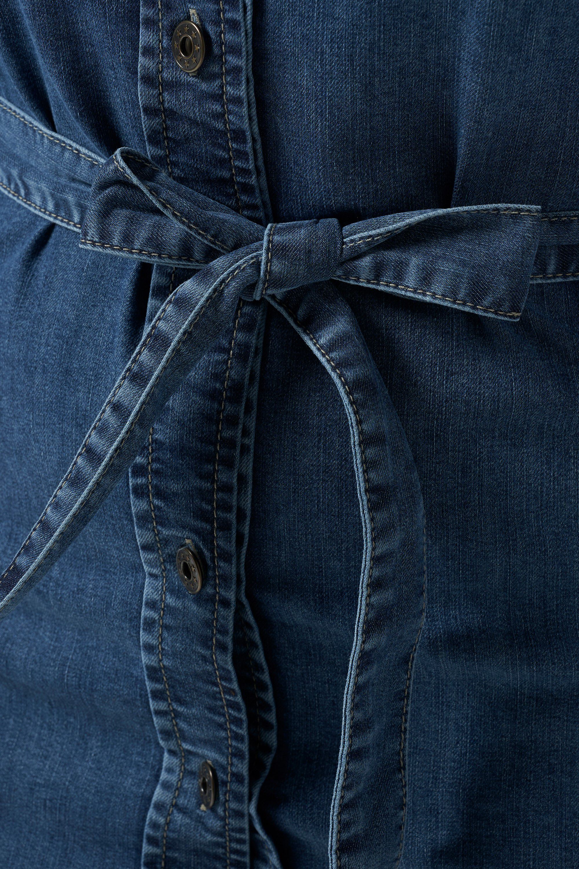 Denim doorknoopjurk image number 4