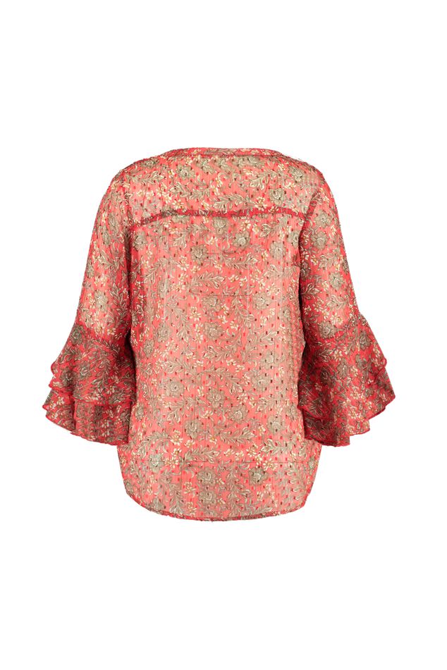 Bloemenblouse met volants image number 2