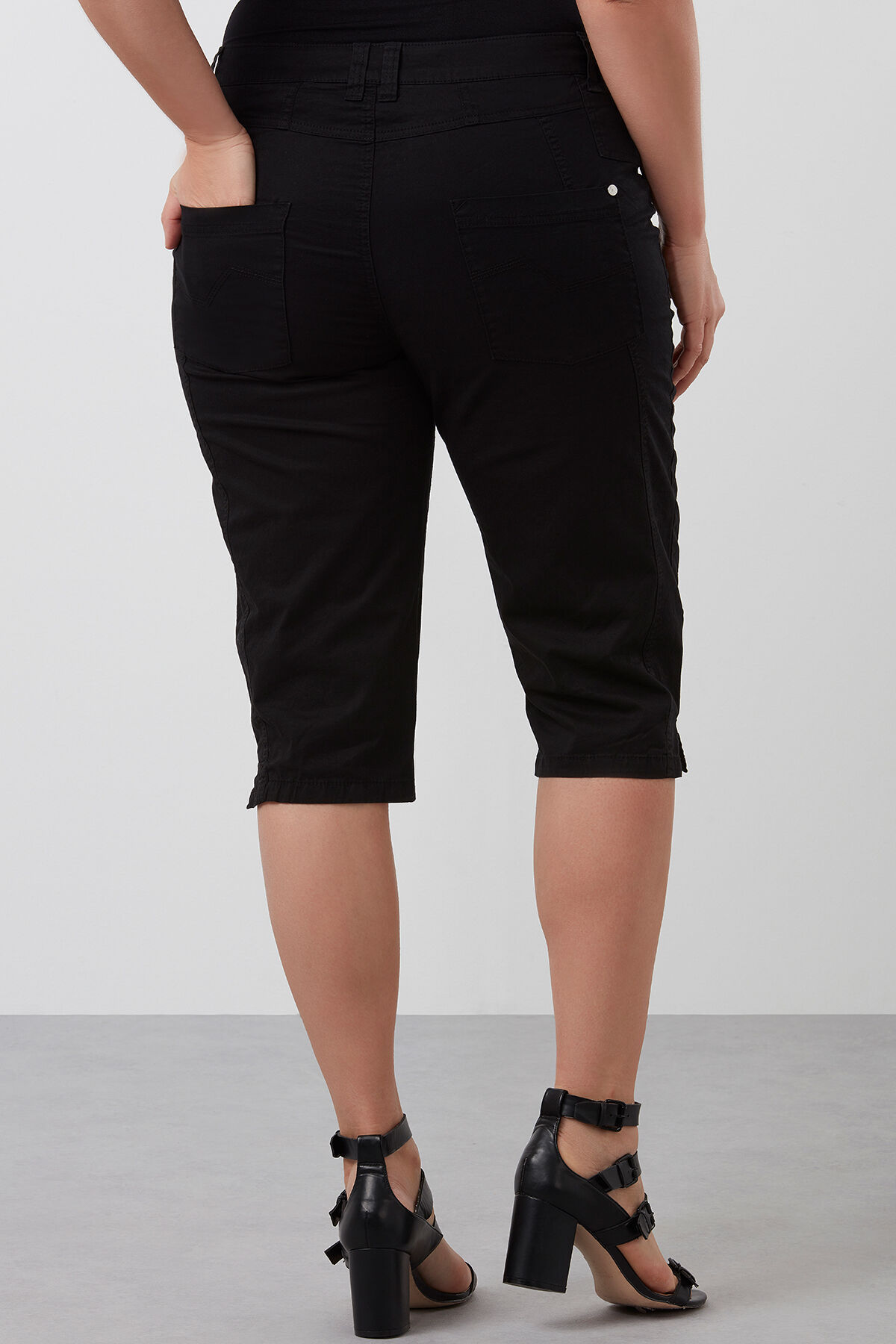 Katoenen capri broek image number 3