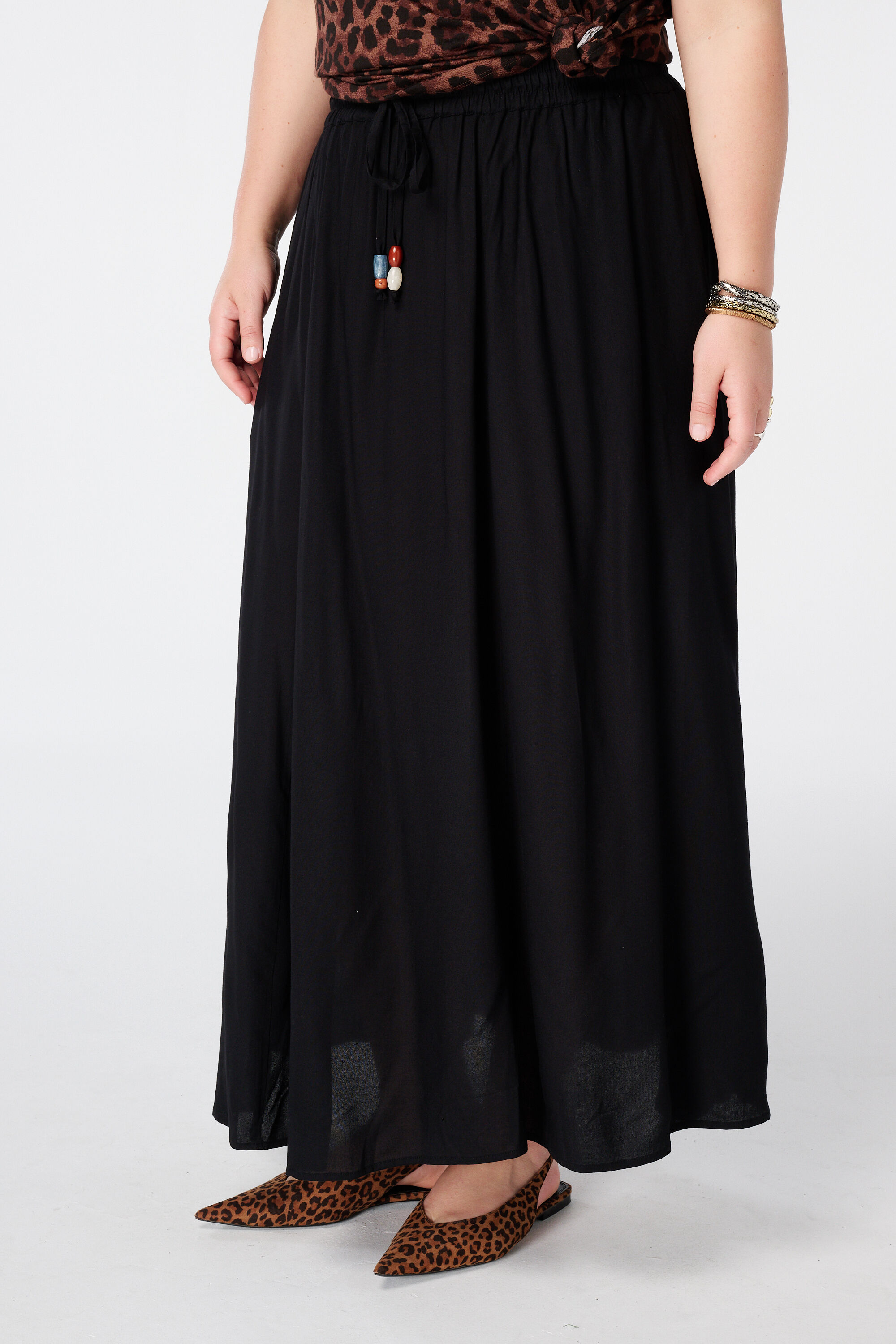Maxi rok met elastische taille image number 5