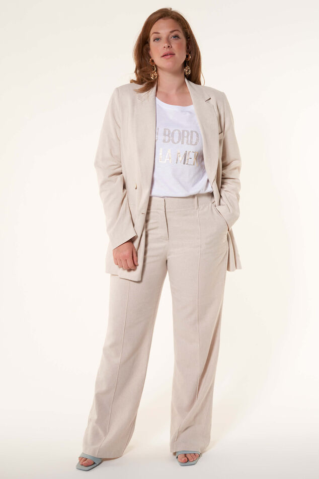 Blazer met linnen image number 0