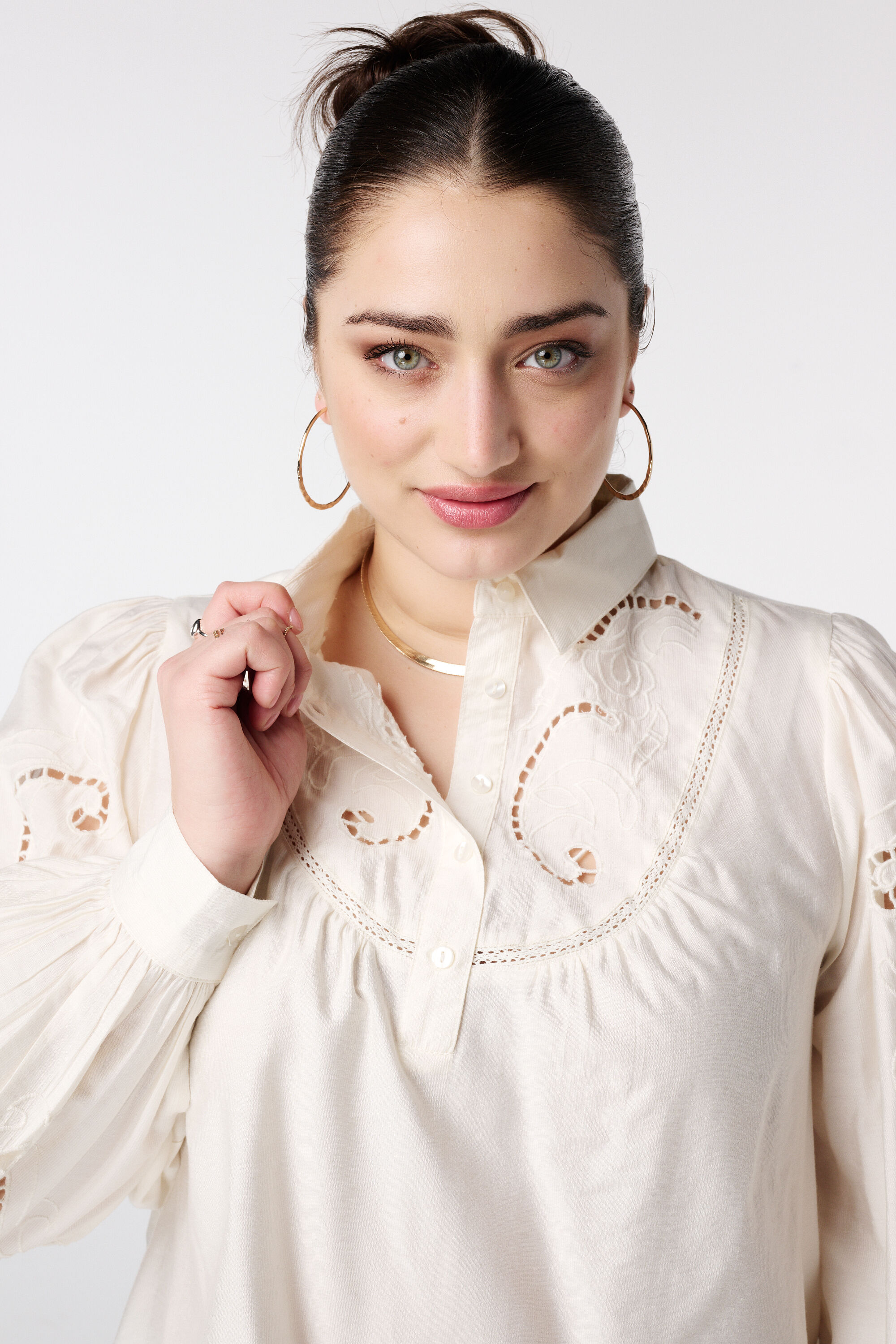 Blouse met broderie  image number 4