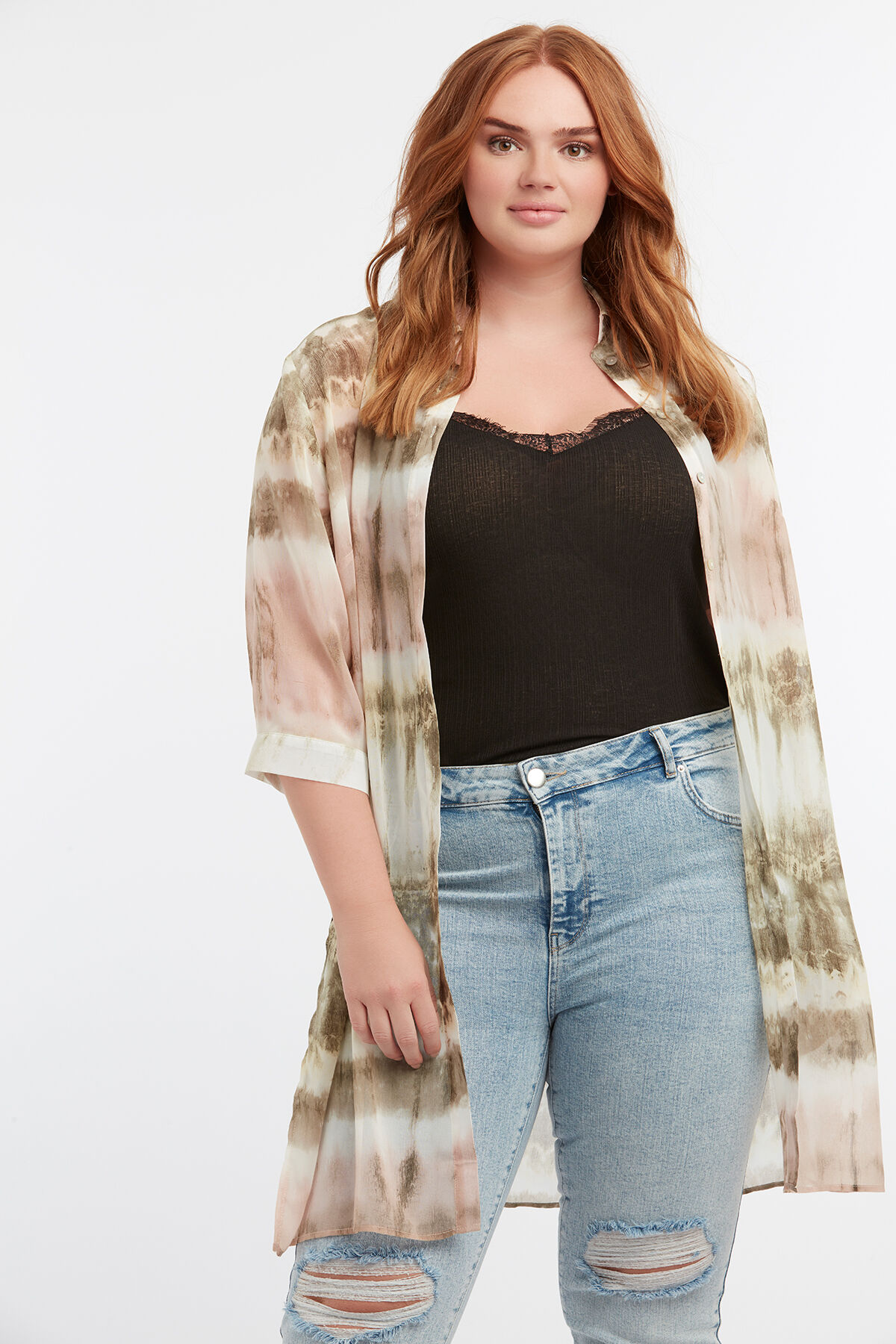 Mouwloze top met kant image number 5