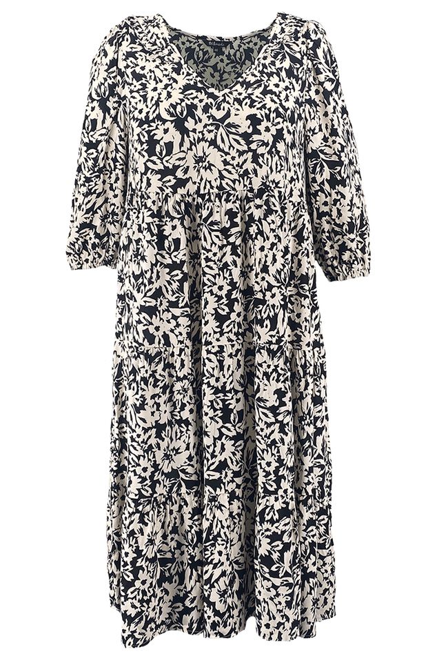 Lange jurk met print image number 1