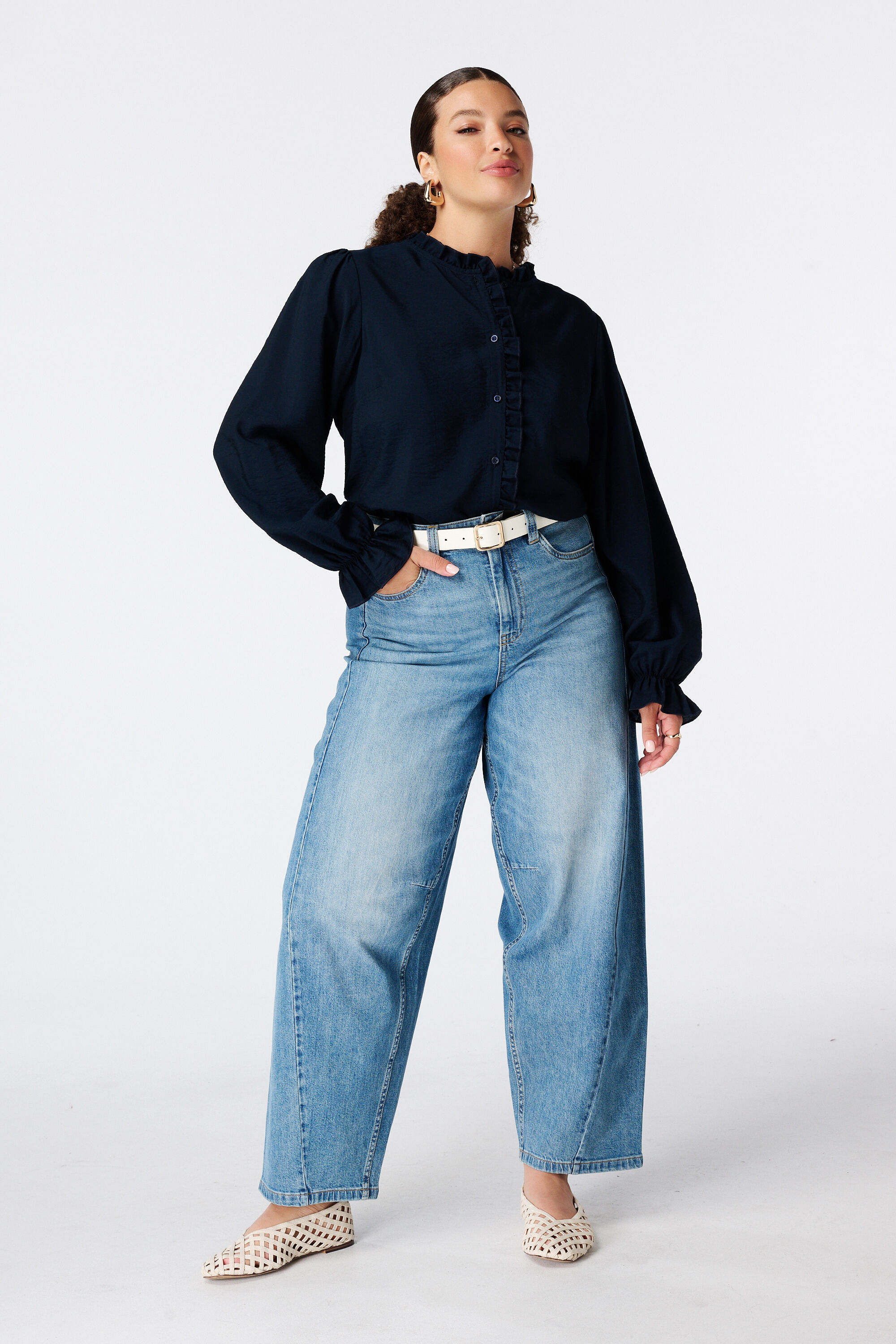 Blouse met volants image number 5